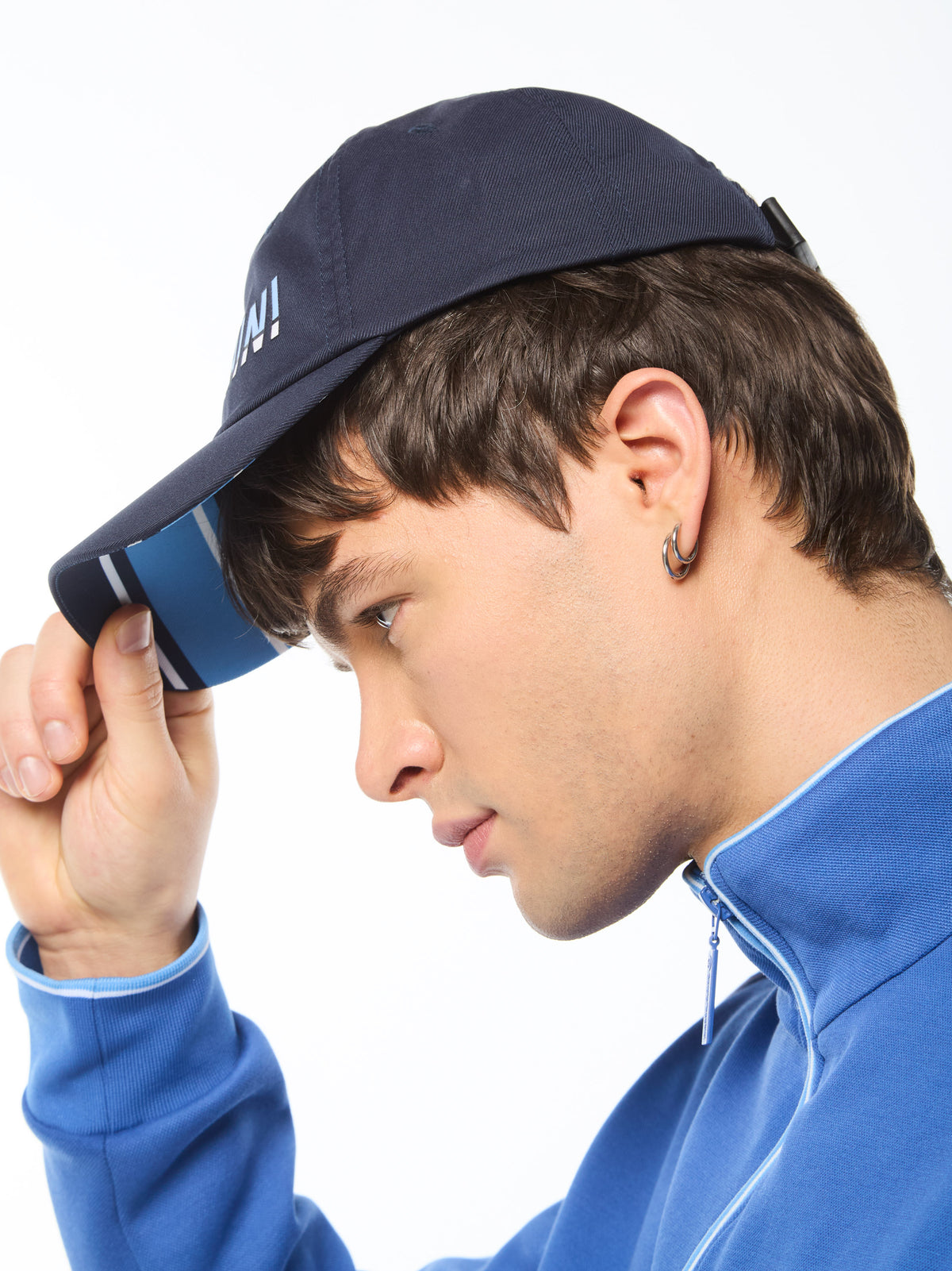 Strisce Hat in Maritime Blue, view 7
