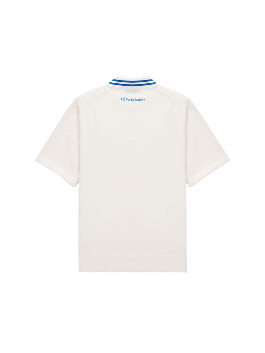 Resort Knit Polo Sweater- Off White
