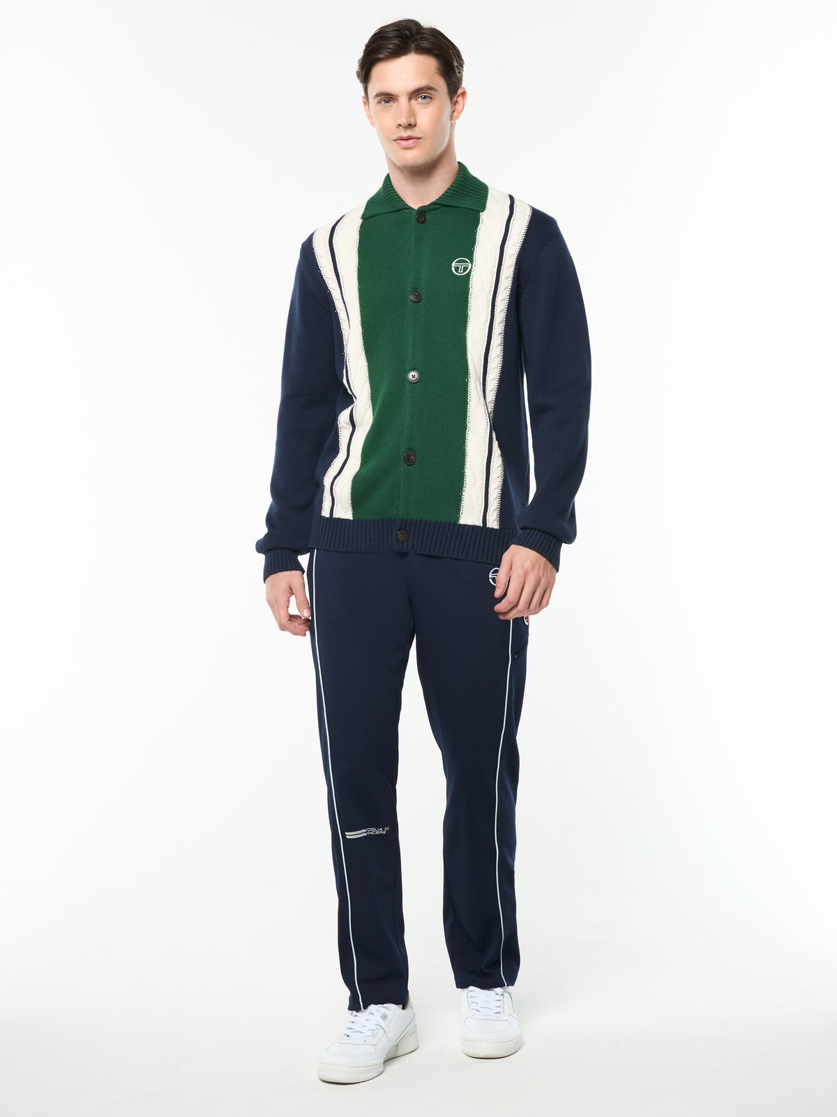 Bruni Knit Cardigan in Maritime Blue, view 2