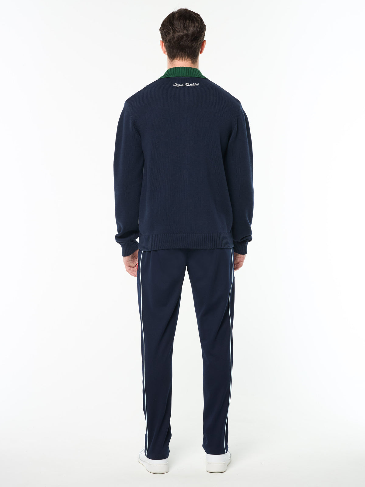 Bruni Knit Cardigan in Maritime Blue, view 4