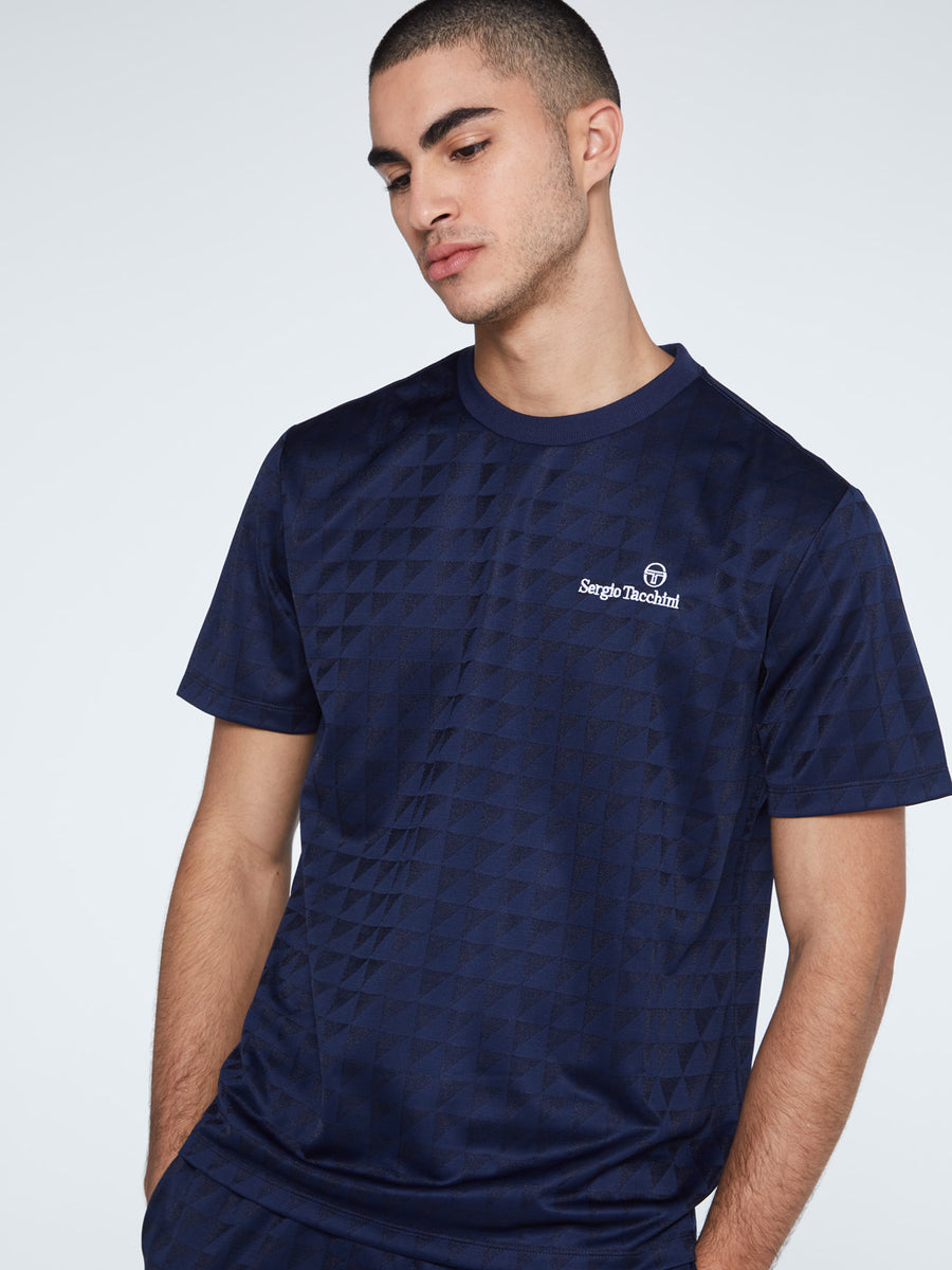 Geo T-Shirt-Maritime Blue