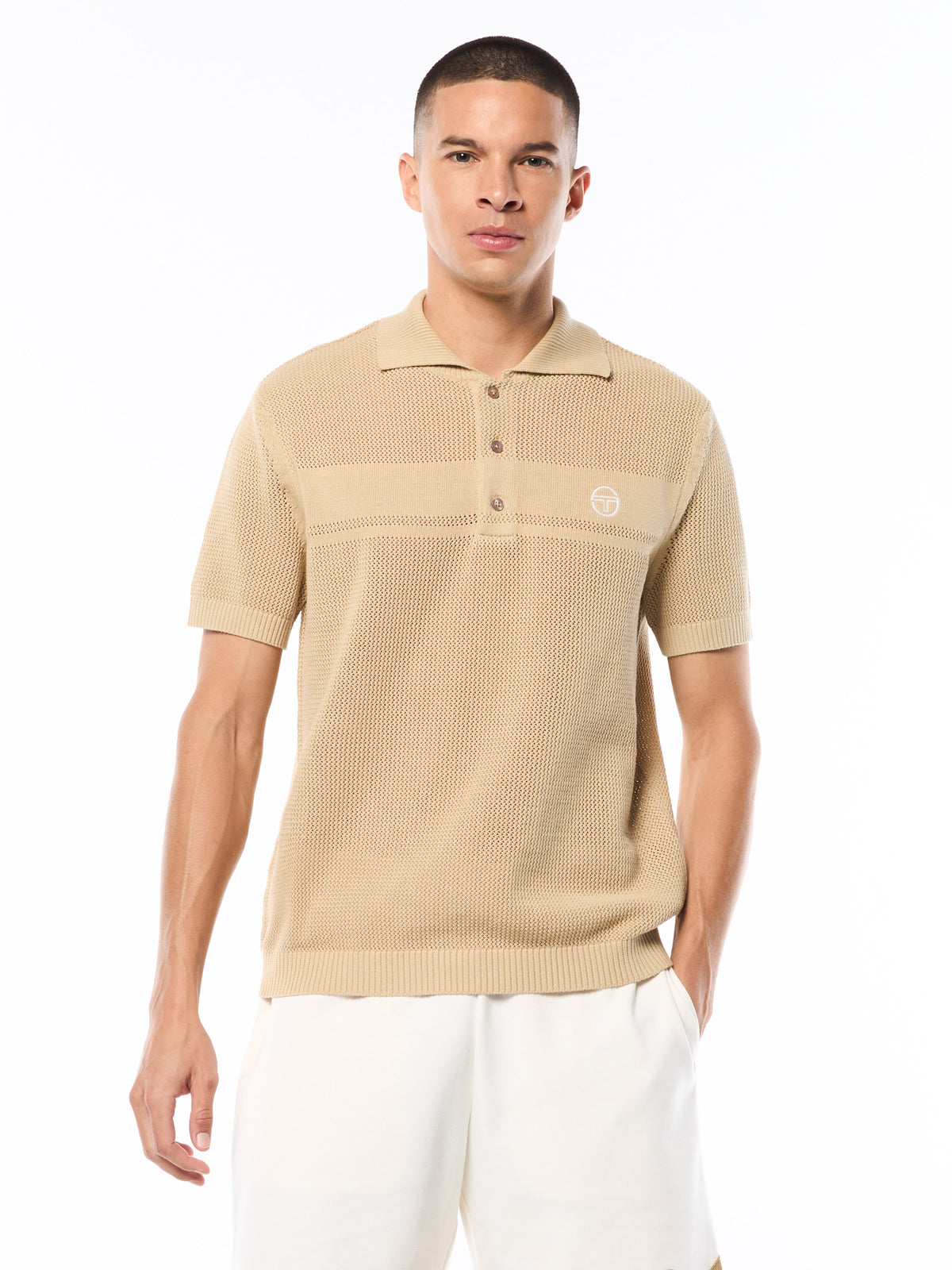 Sabino Knit Polo-Mojave Desert – Sergio Tacchini