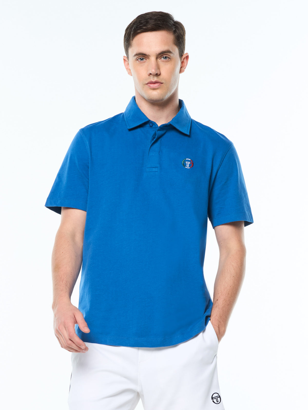 Tricolore Polo in Galaxy Blue