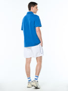 Tricolore Polo in Galaxy Blue, view 7