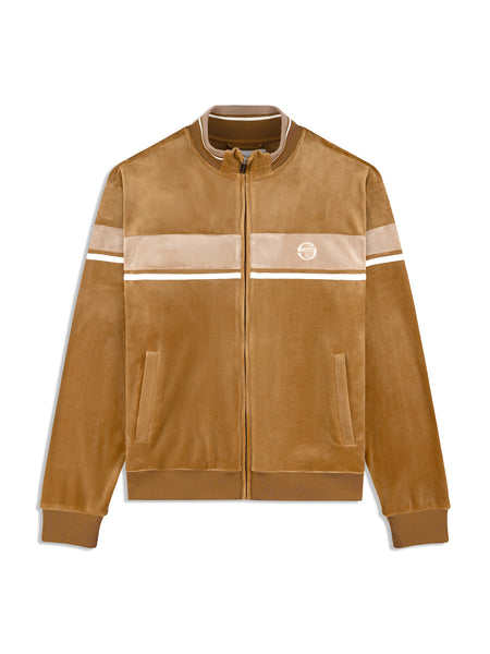 Damarindo Velour Track Jacket- Bronze Brown – Sergio Tacchini