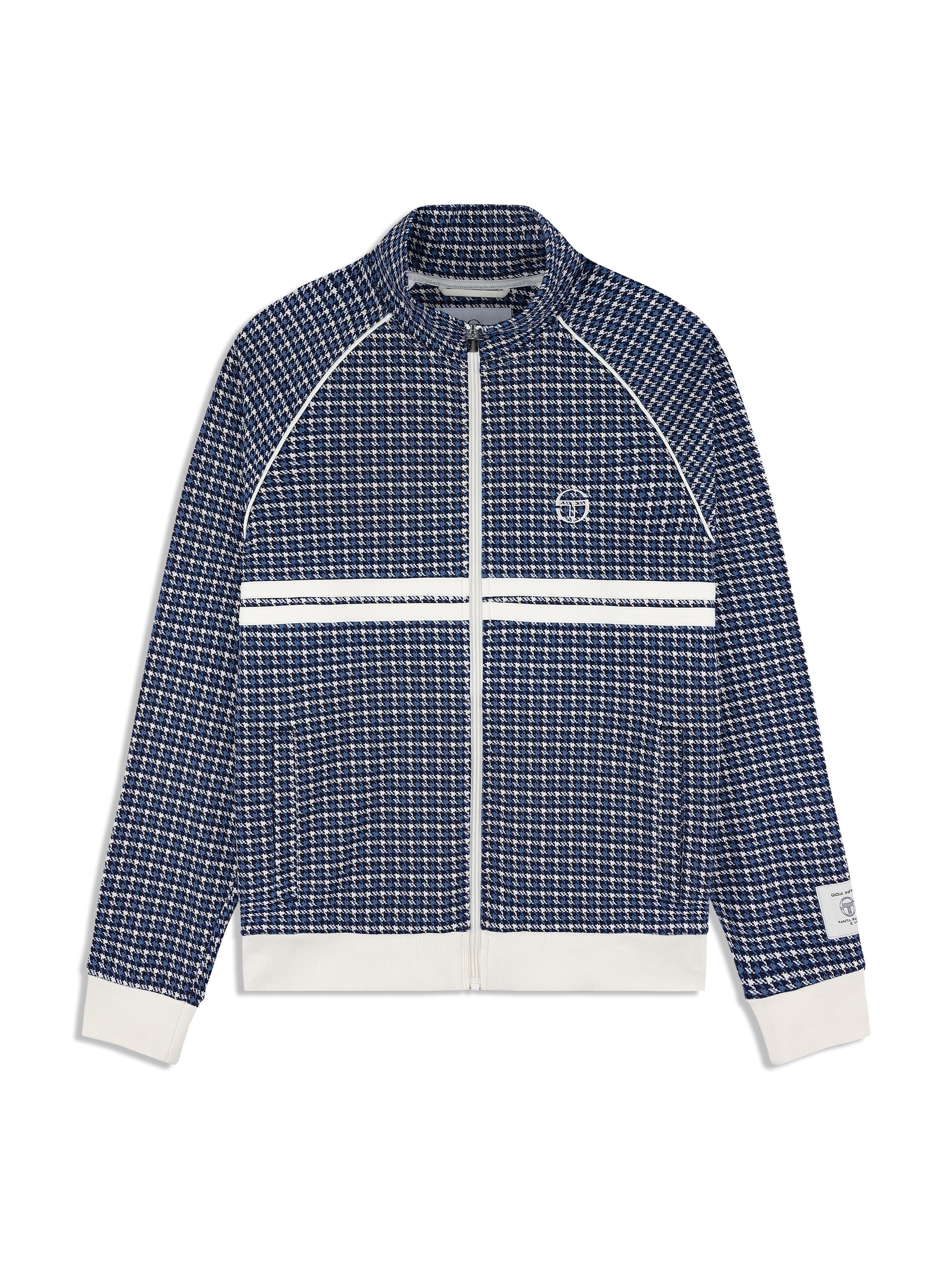 Dallas Houndstooth Track Jacket- Maritime Blue – Sergio Tacchini