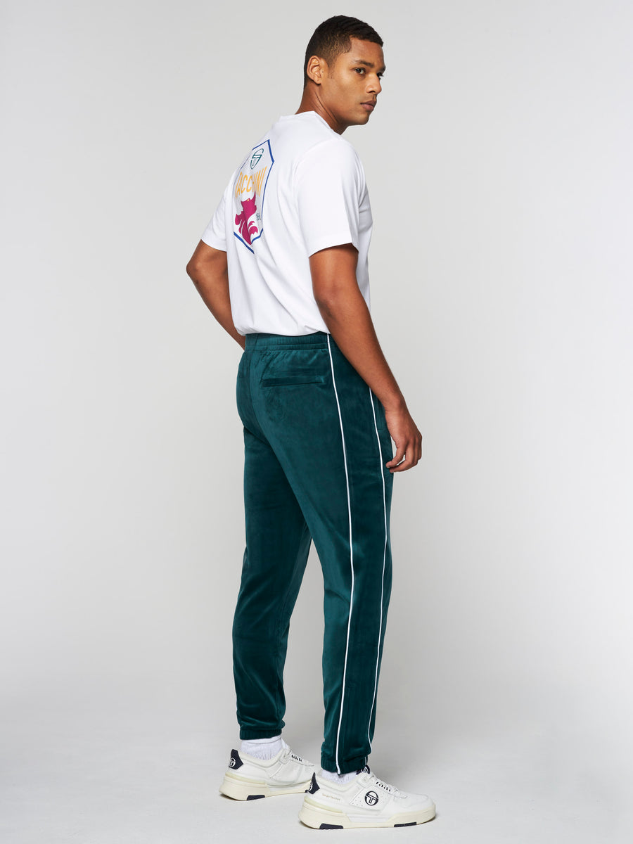 Lioni Velour Track Pant- Botanical Garden