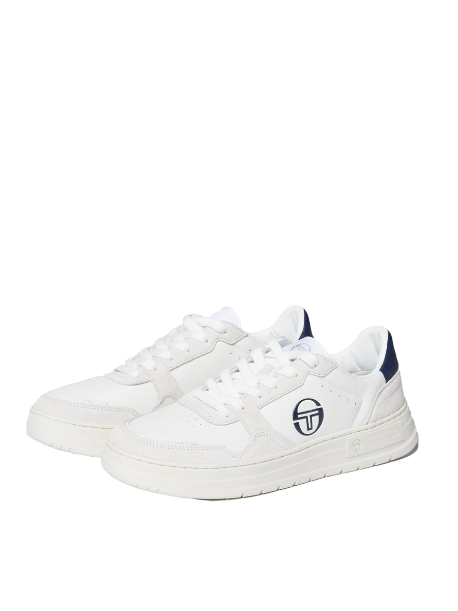 Court Classic MP Sneaker- White/ Antique White/ Maritime Blue – Sergio ...