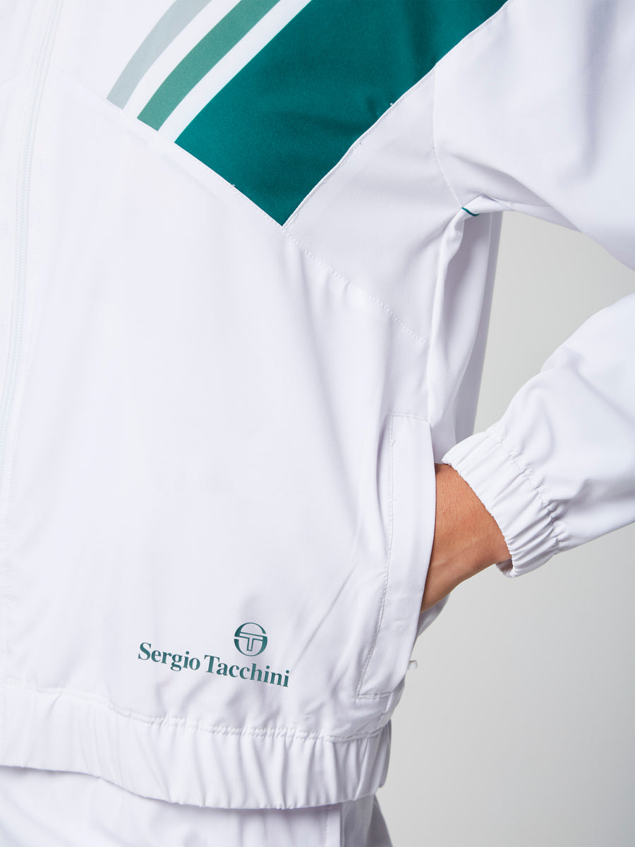 Women's Monza Tennis Jacket-Brilliant White