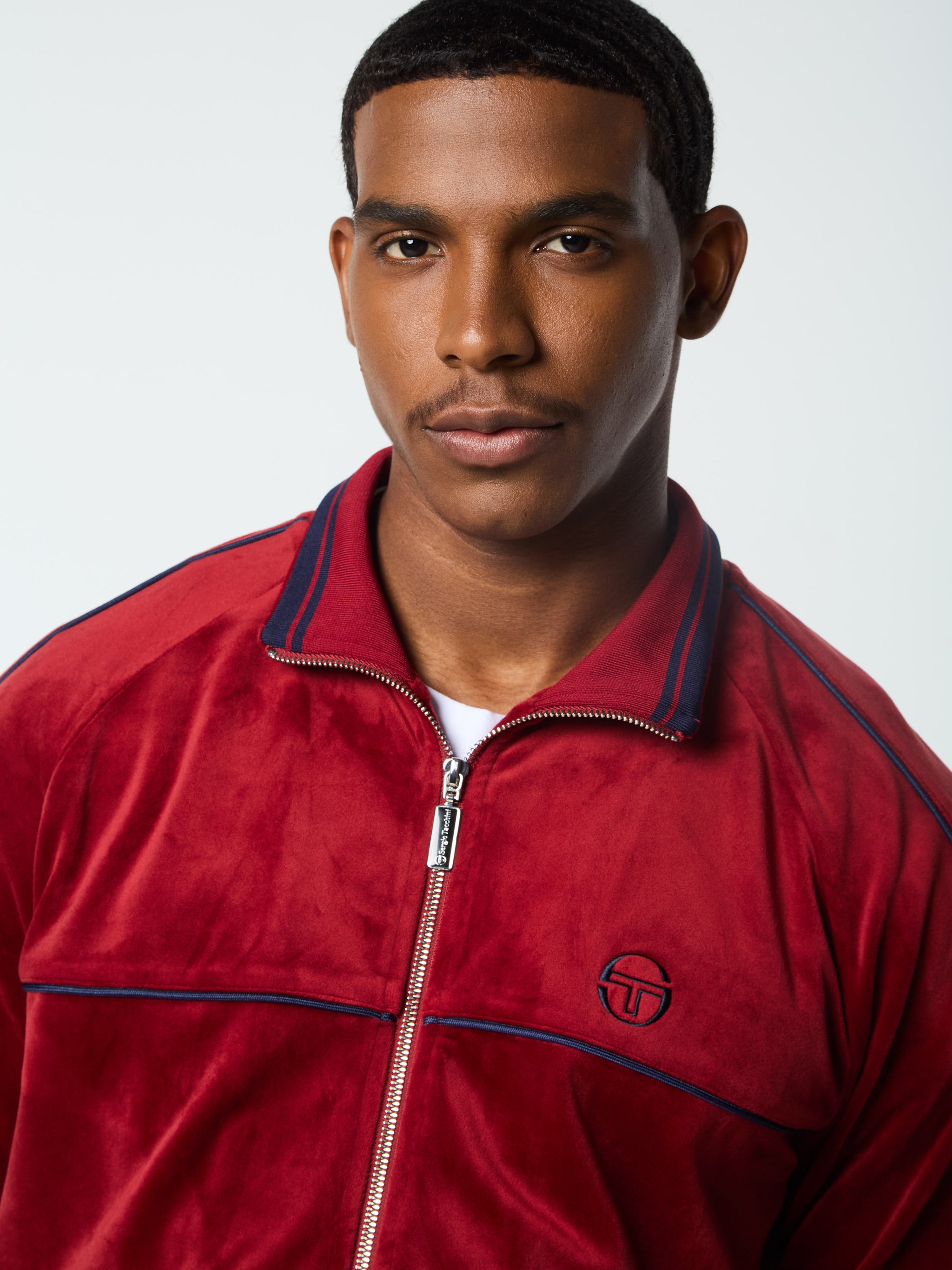 Lioni Velour Track Jacket- Sun Dried Tomato – Sergio Tacchini