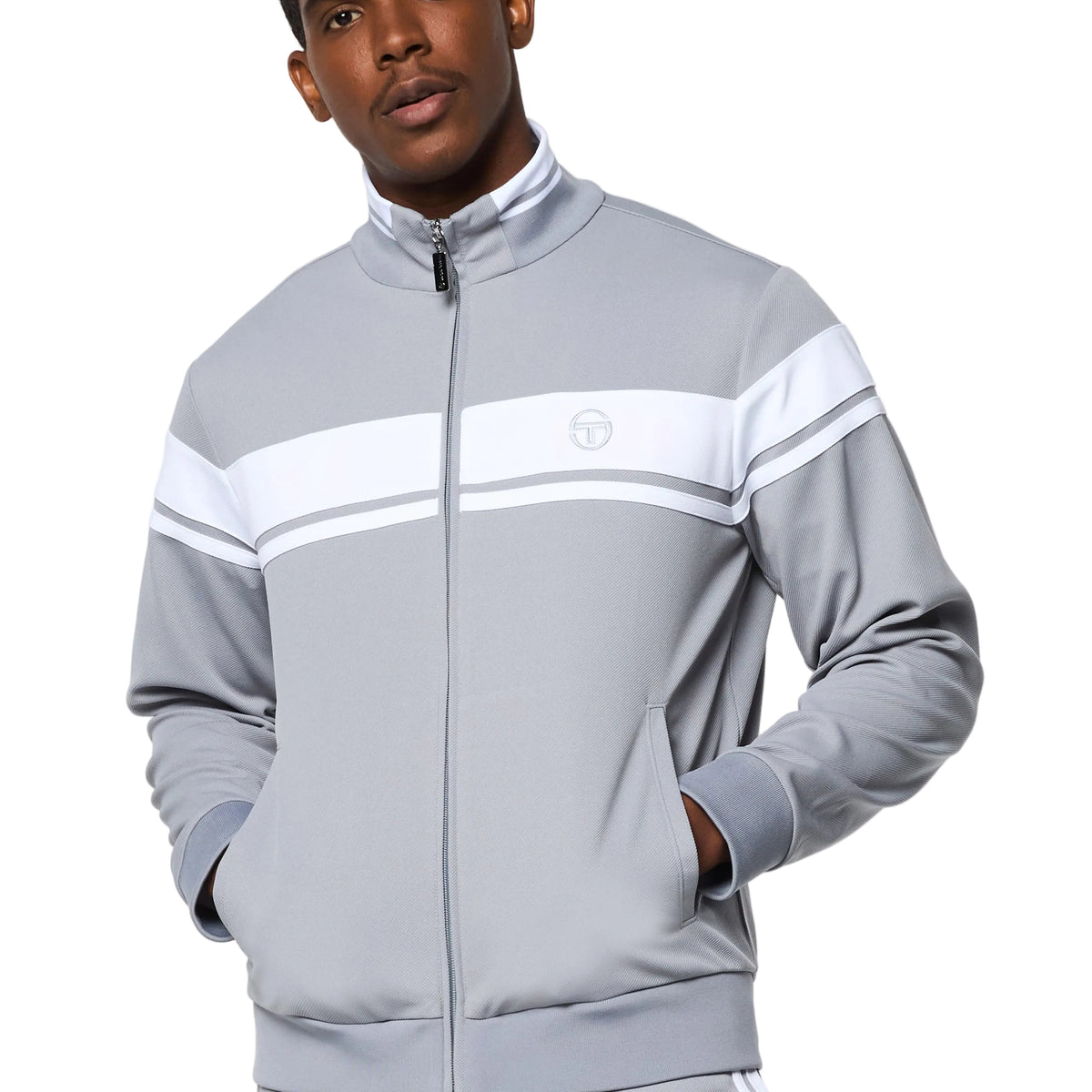 Damarindo Track Jacket Archivio- Sleet/ White – Sergio Tacchini