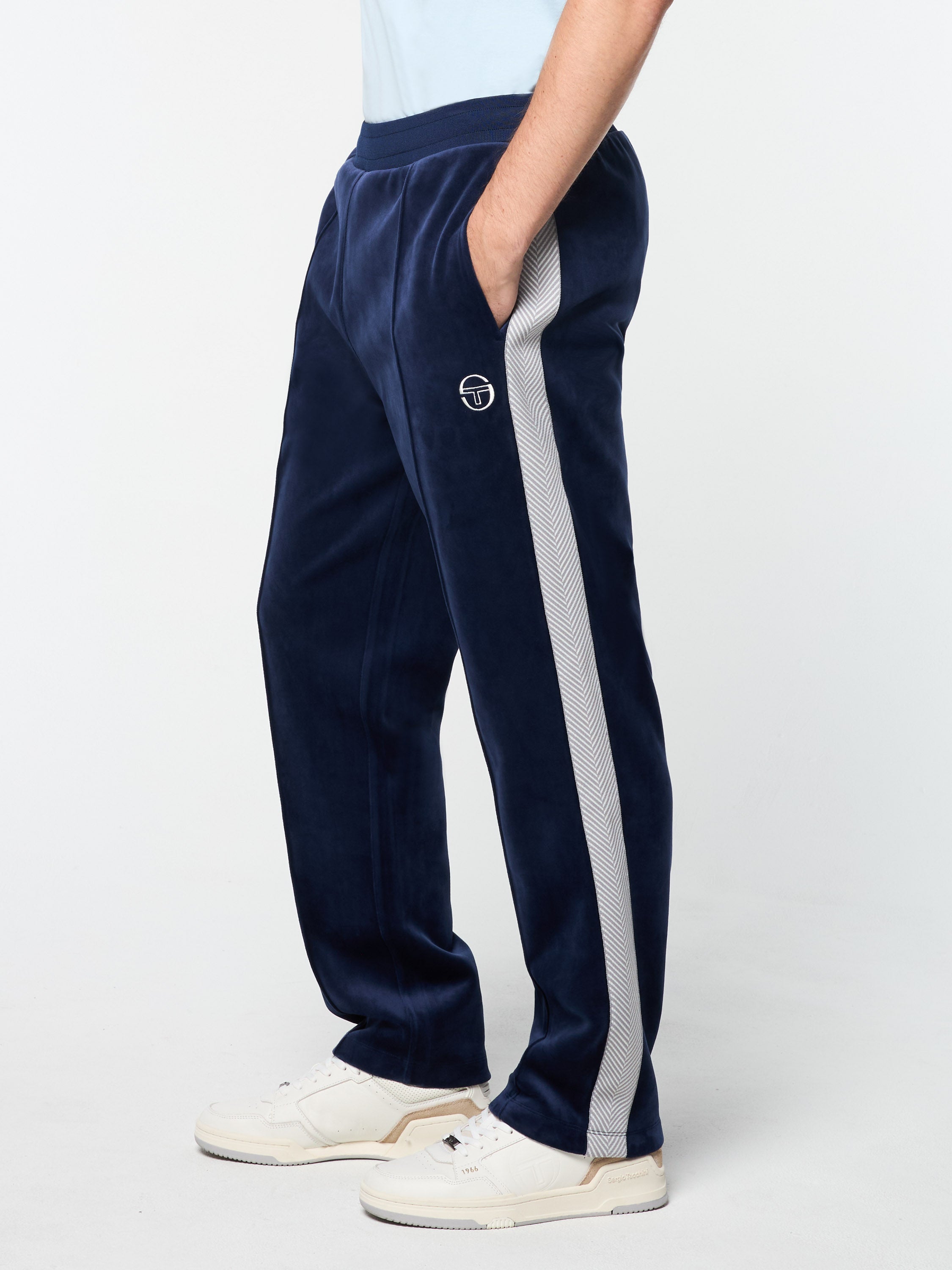 Maglia Velour Track Pant- Maritime Blue – Sergio Tacchini Maglia Velour Track Pant- Maritime Blue – Sergio Tacchini