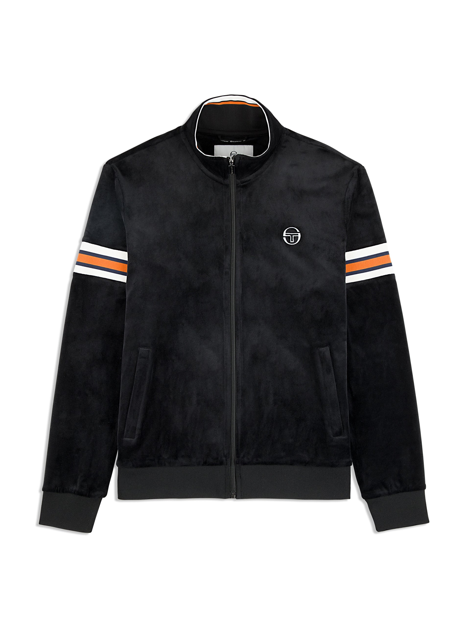 Ostuni Velour Track Jacket- Black Beauty – Sergio Tacchini