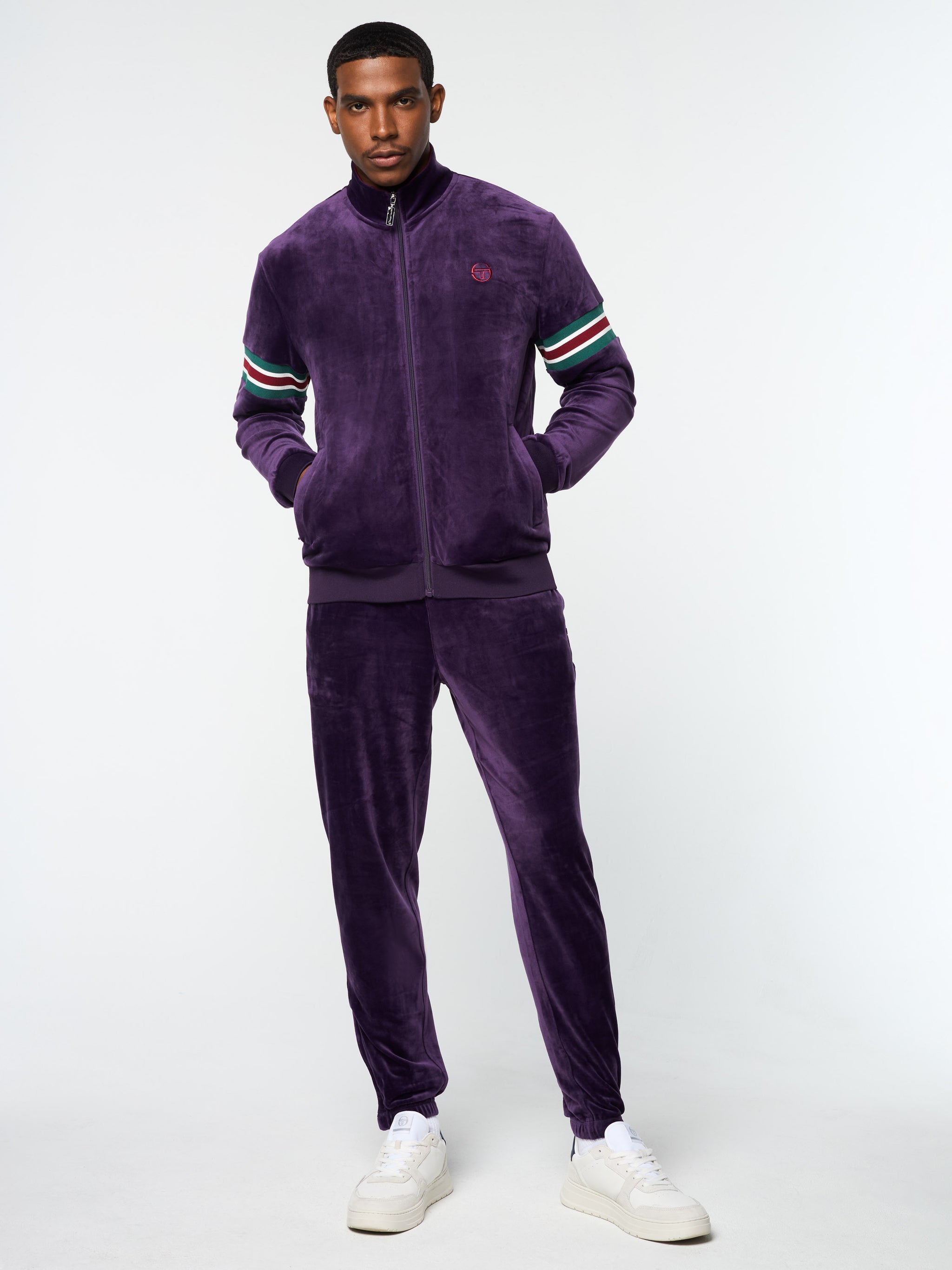 Ostuni Velour Track Jacket- Blackberry Cordial – Sergio Tacchini