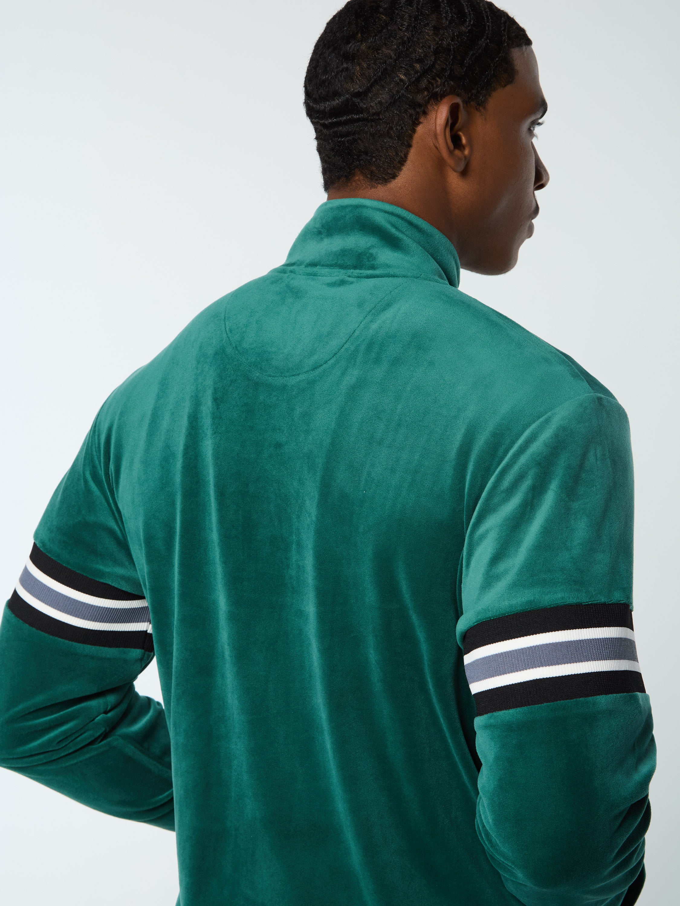 Ostuni Velour Track Jacket- Rainforest – Sergio Tacchini