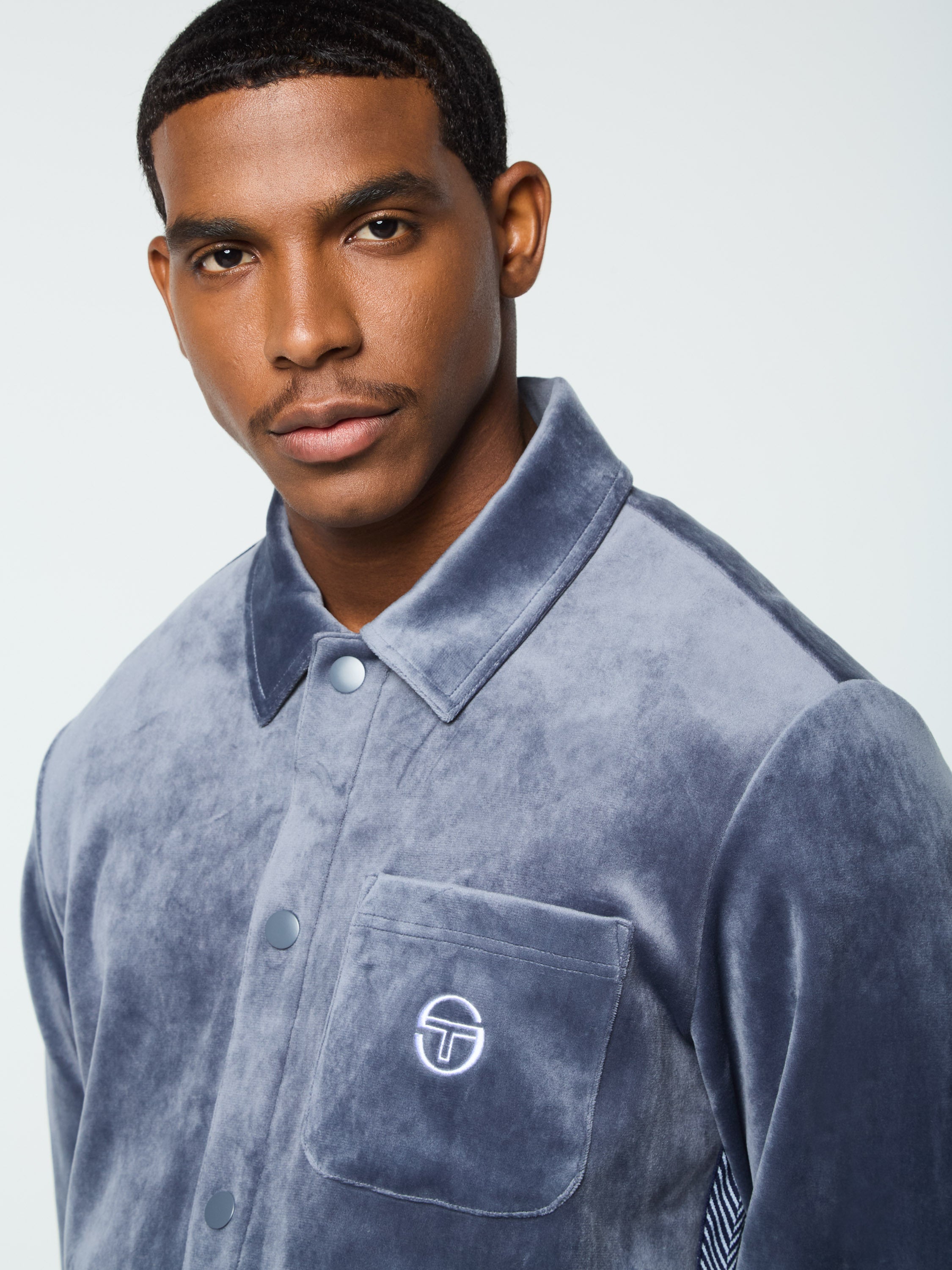 Maglia Velour Overshirt- Grisaille – Sergio Tacchini