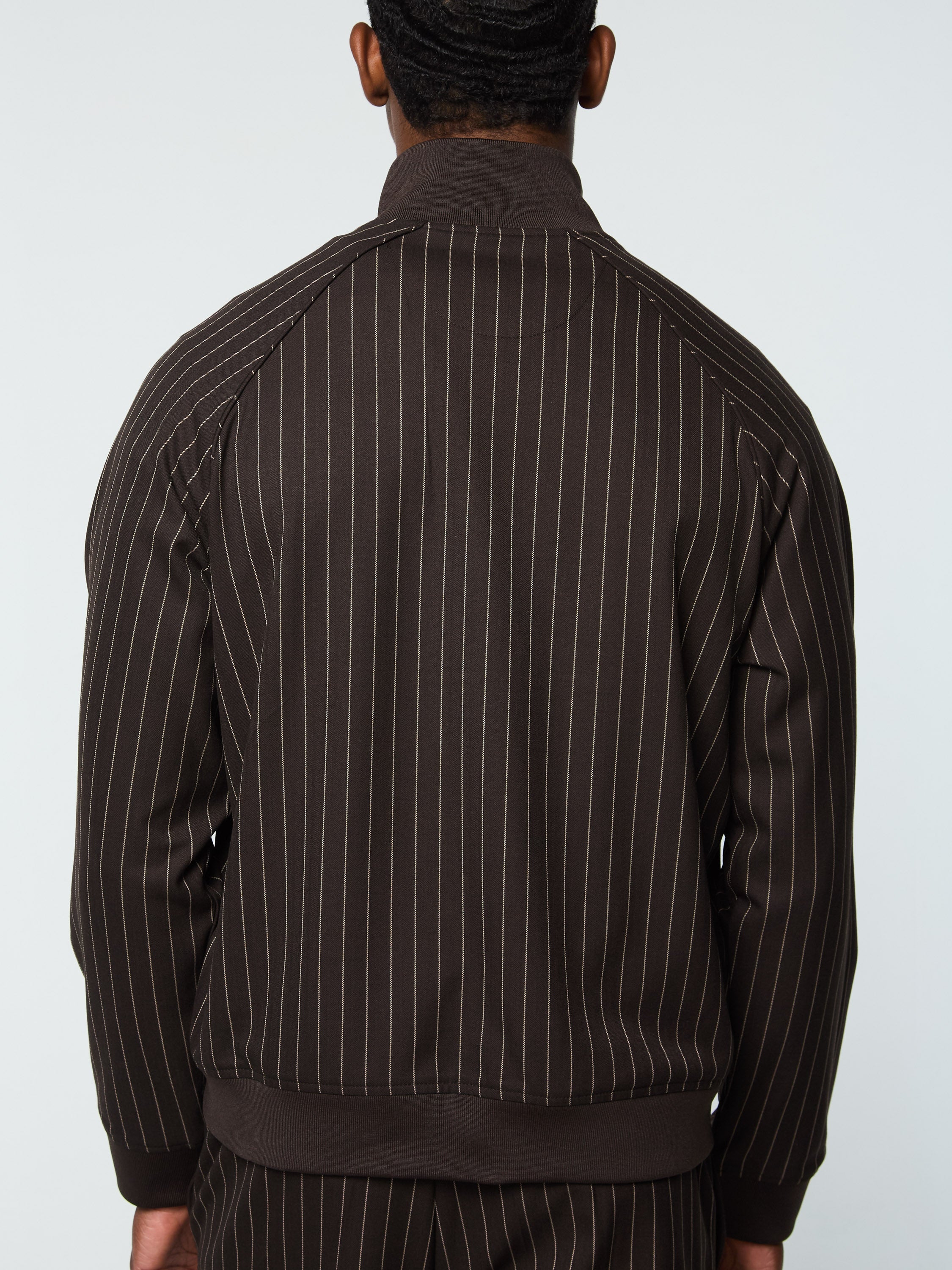 Gessato Suiting Track Jacket- Java – Sergio Tacchini