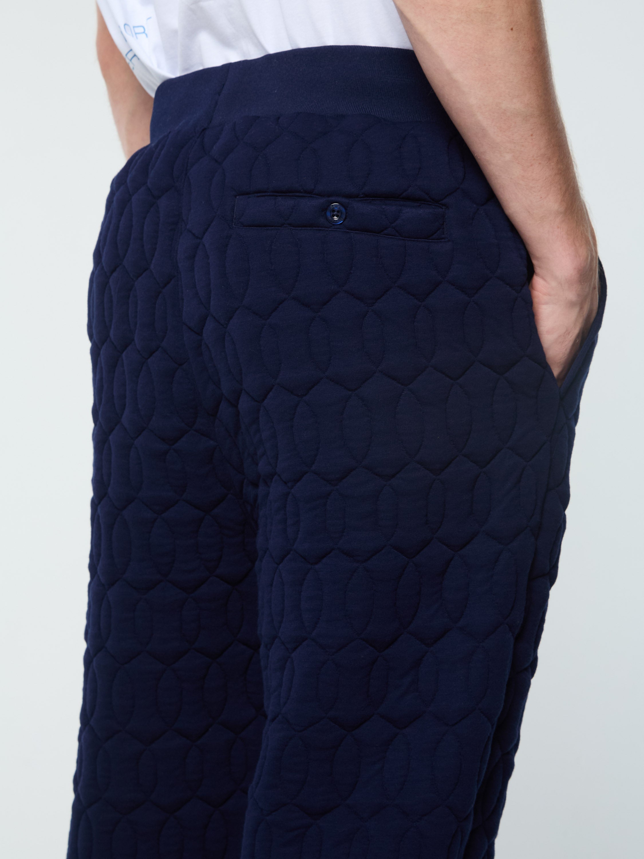 Aversa Quilted Sweatpant- Maritime Blue – Sergio Tacchini