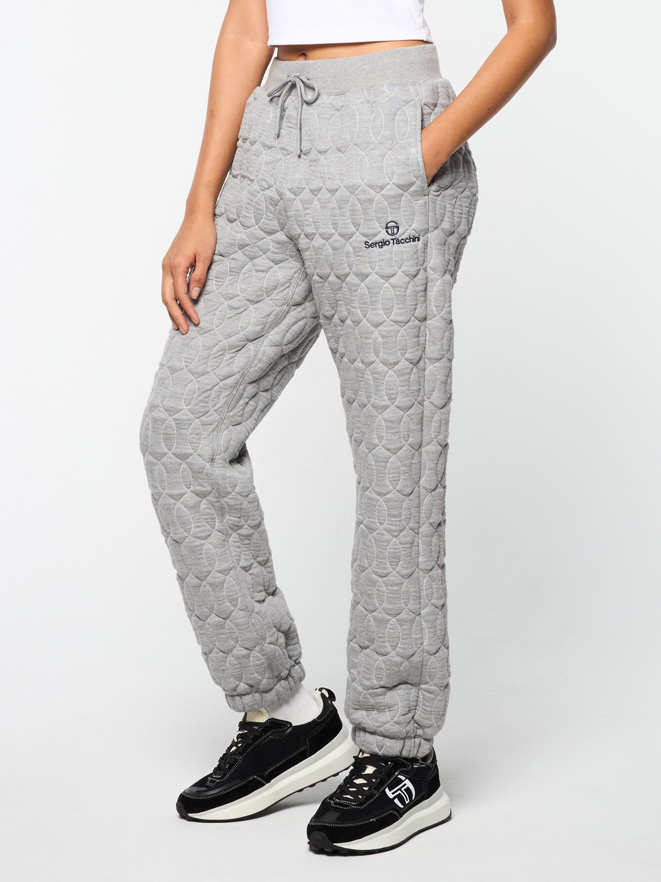 Women's Aversa Quilted Sweatpant- Heather Grey – Sergio Tacchini
