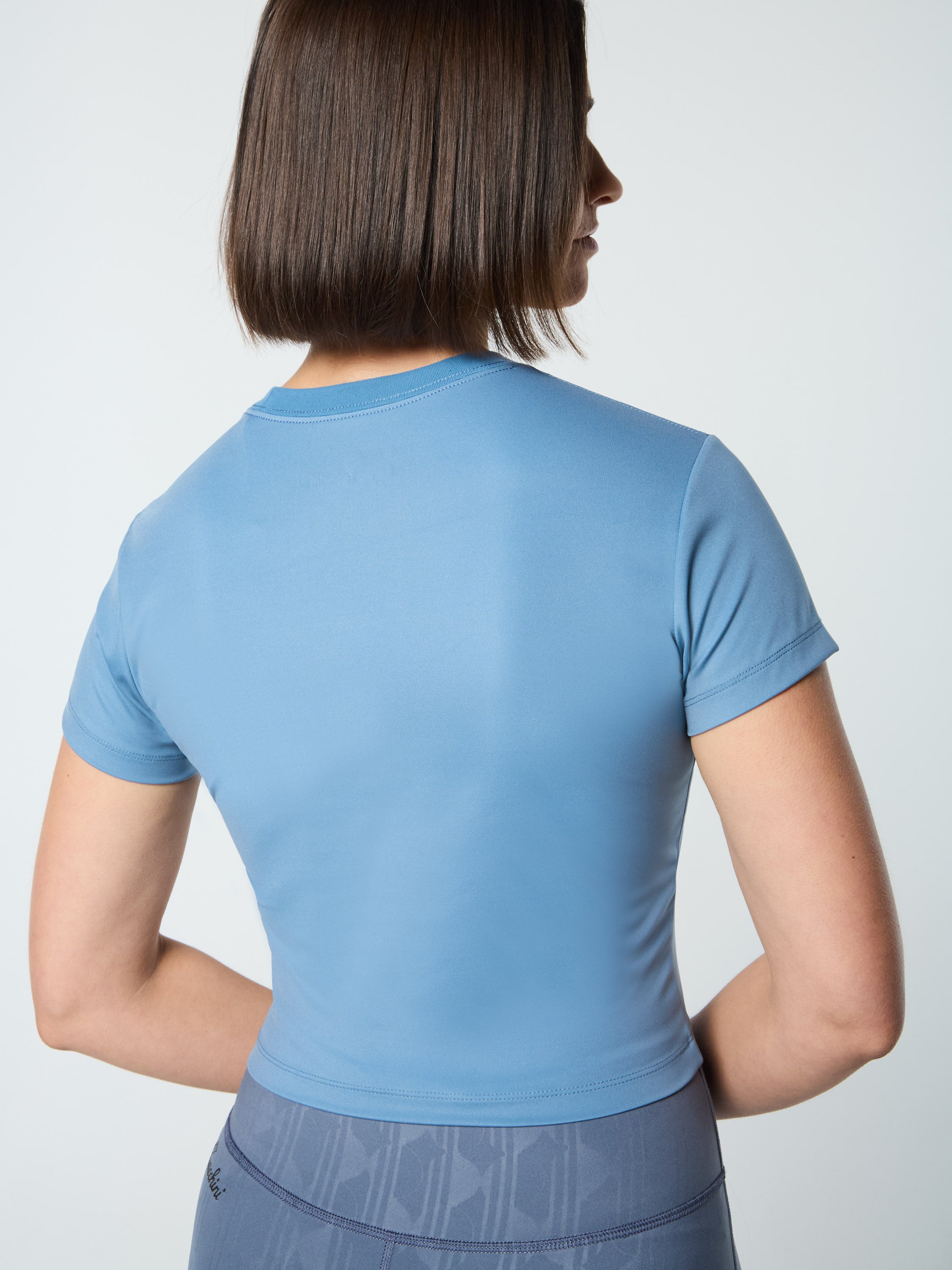 Mirano Fitted Crop Top- Coronet Blue – Sergio Tacchini