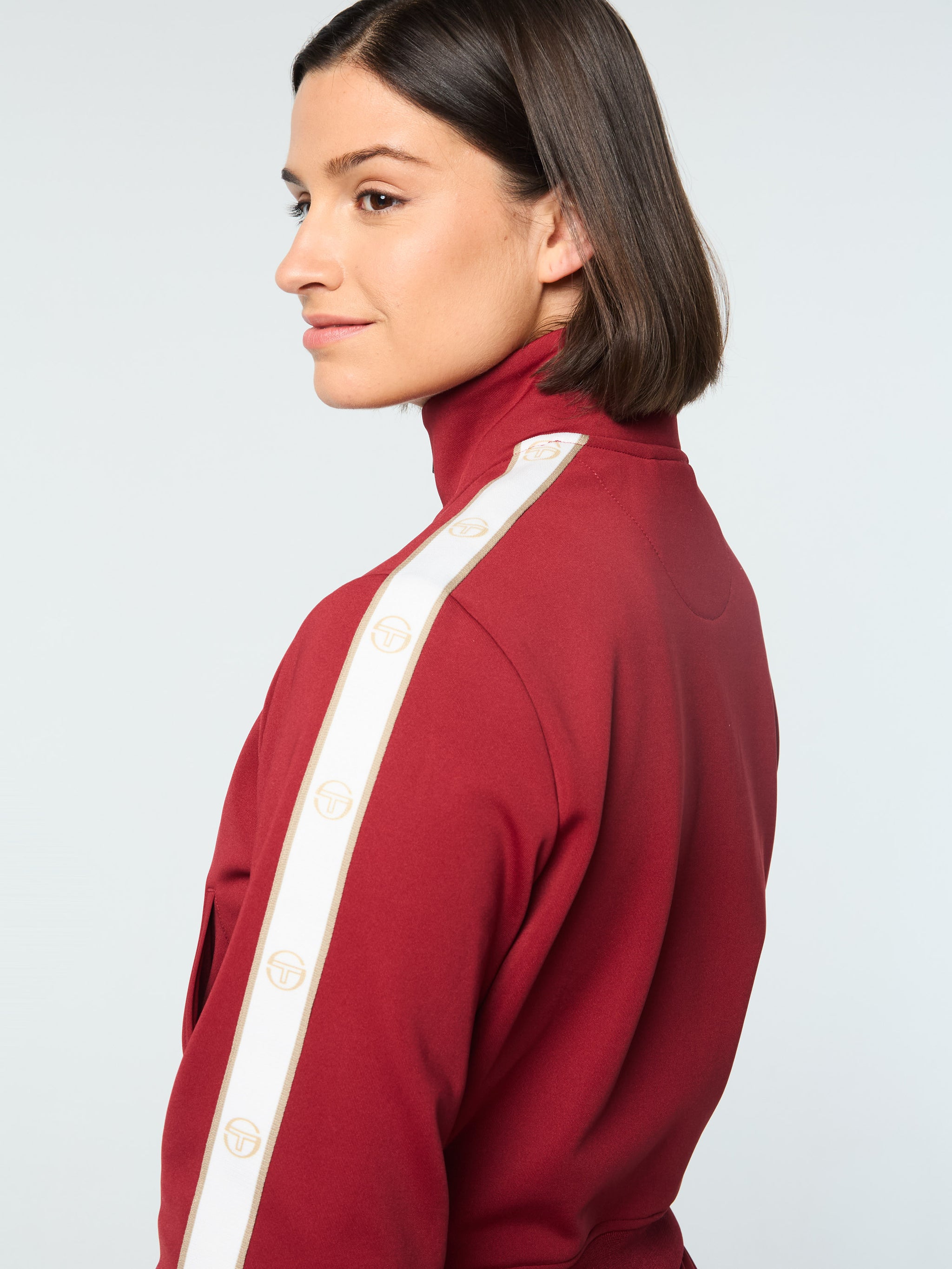 Ardea Cropped Track Jacket- Sundried Tomato – Sergio Tacchini