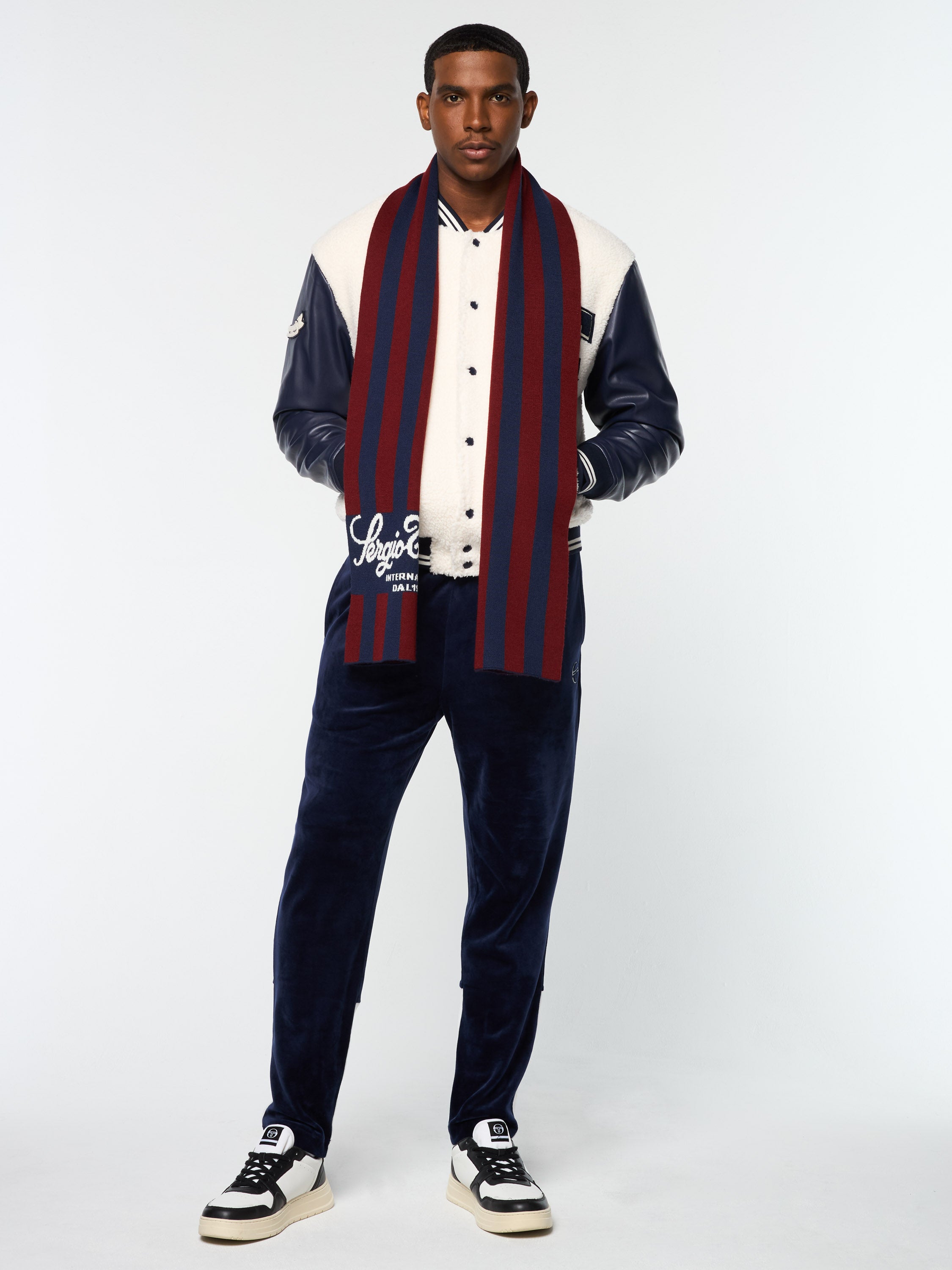 Gioco Jacquard Scarf- Maritime Blue – Sergio Tacchini