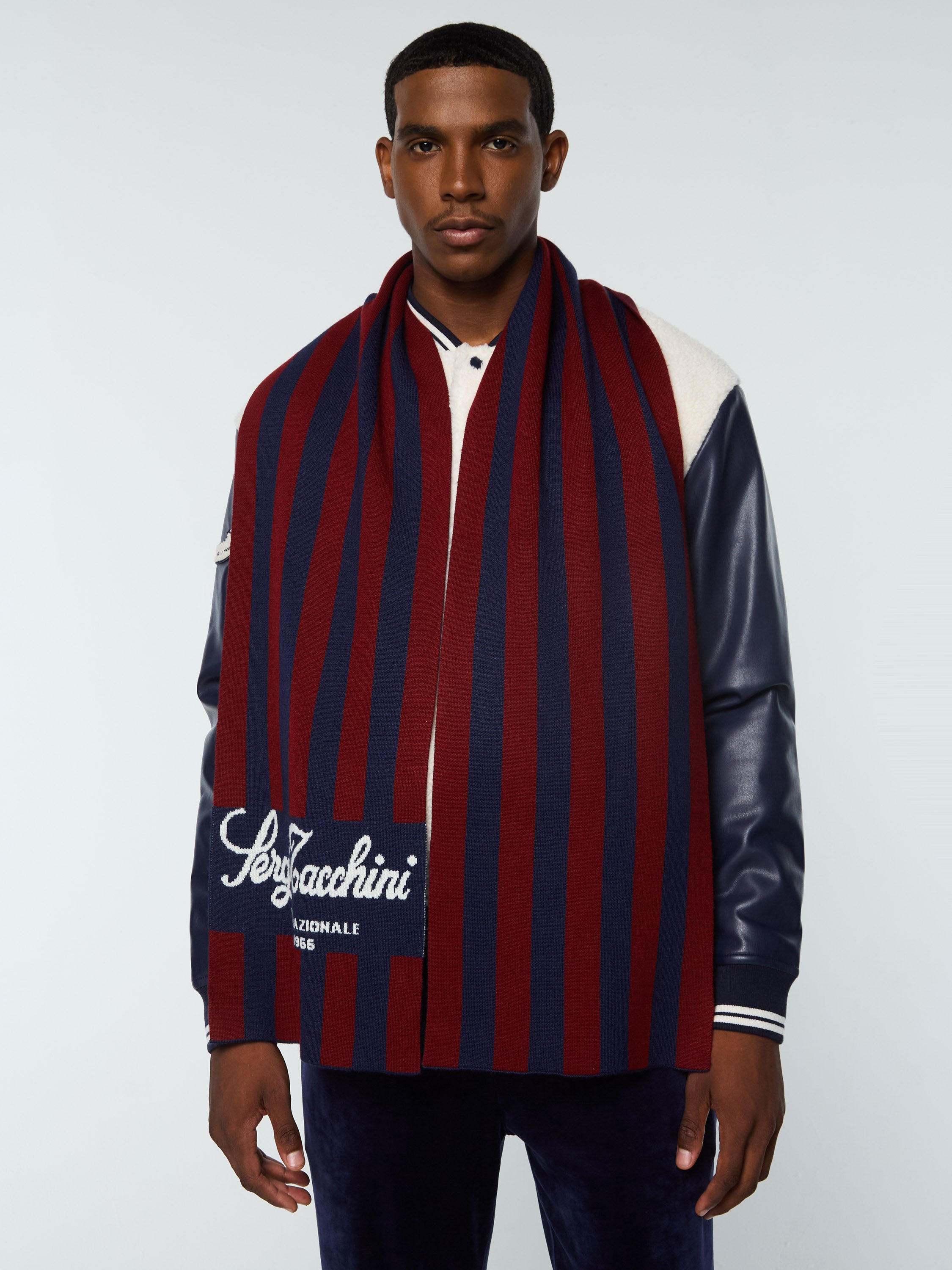 Gioco Jacquard Scarf- Maritime Blue – Sergio Tacchini