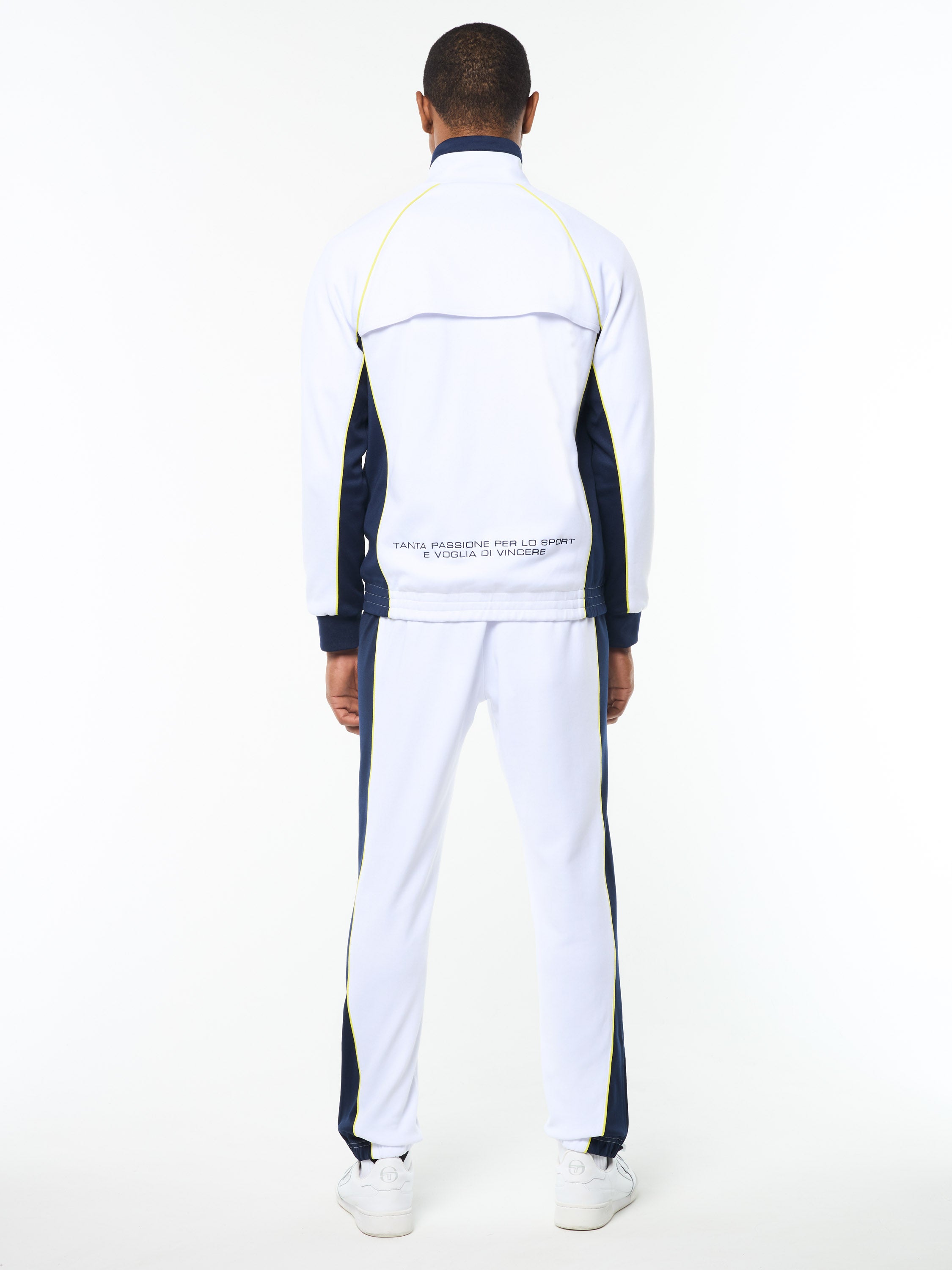 Corsa Track Jacket- Brilliant White – Sergio Tacchini