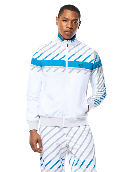 Quadretto Track Jacket- Brilliant White – Sergio Tacchini
