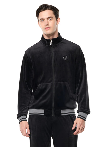 【激レア】Giorgio Armani velour track jacket Lioni Velour Track Jacket- Black Beauty – Sergio Tacchini