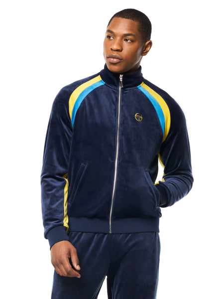 Banda Velour Track Jacket- Maritime Blue – Sergio Tacchini