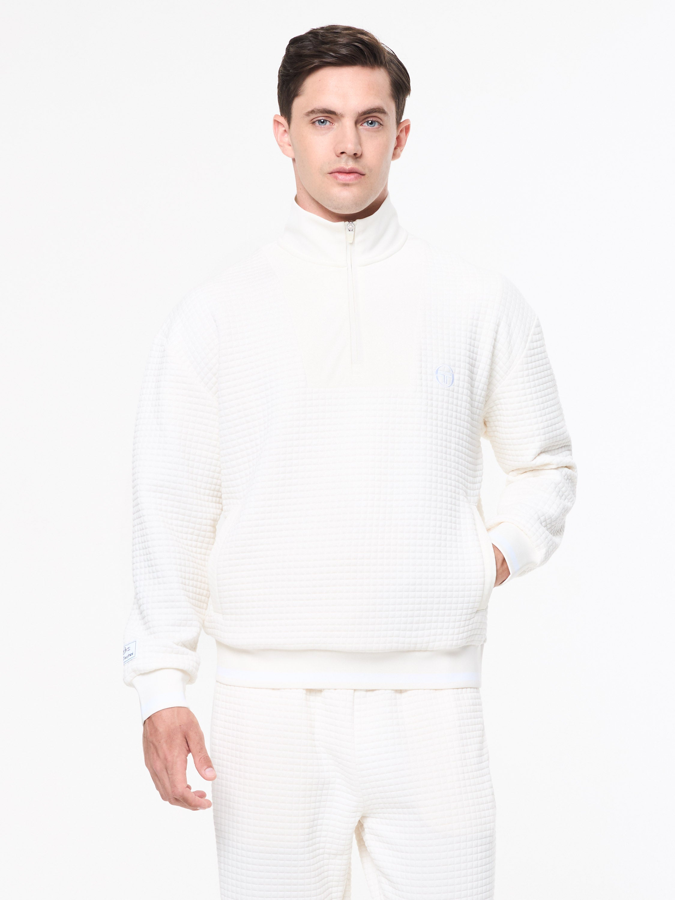 Giacca Da Tuta Uomo Sergio Tacchini Youngline MK2 | Colore Gardenia/Pale Banana, Taglia XXL, Stile Sportivo E Retro