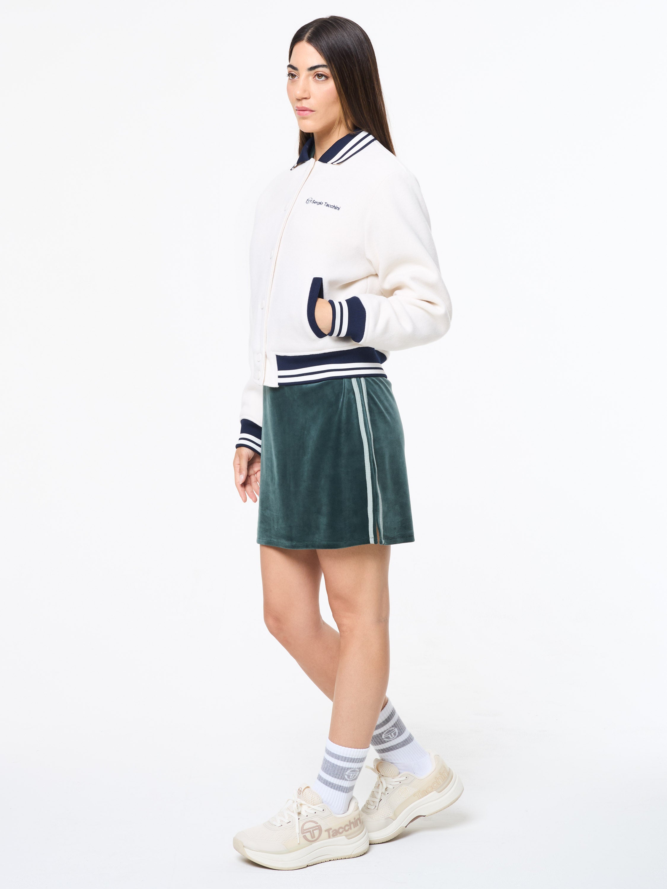 Marisa Varsity Jacket- Gardenia – Sergio Tacchini