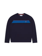 Tricolore Sweatshirt in Maritime Blue, view 2