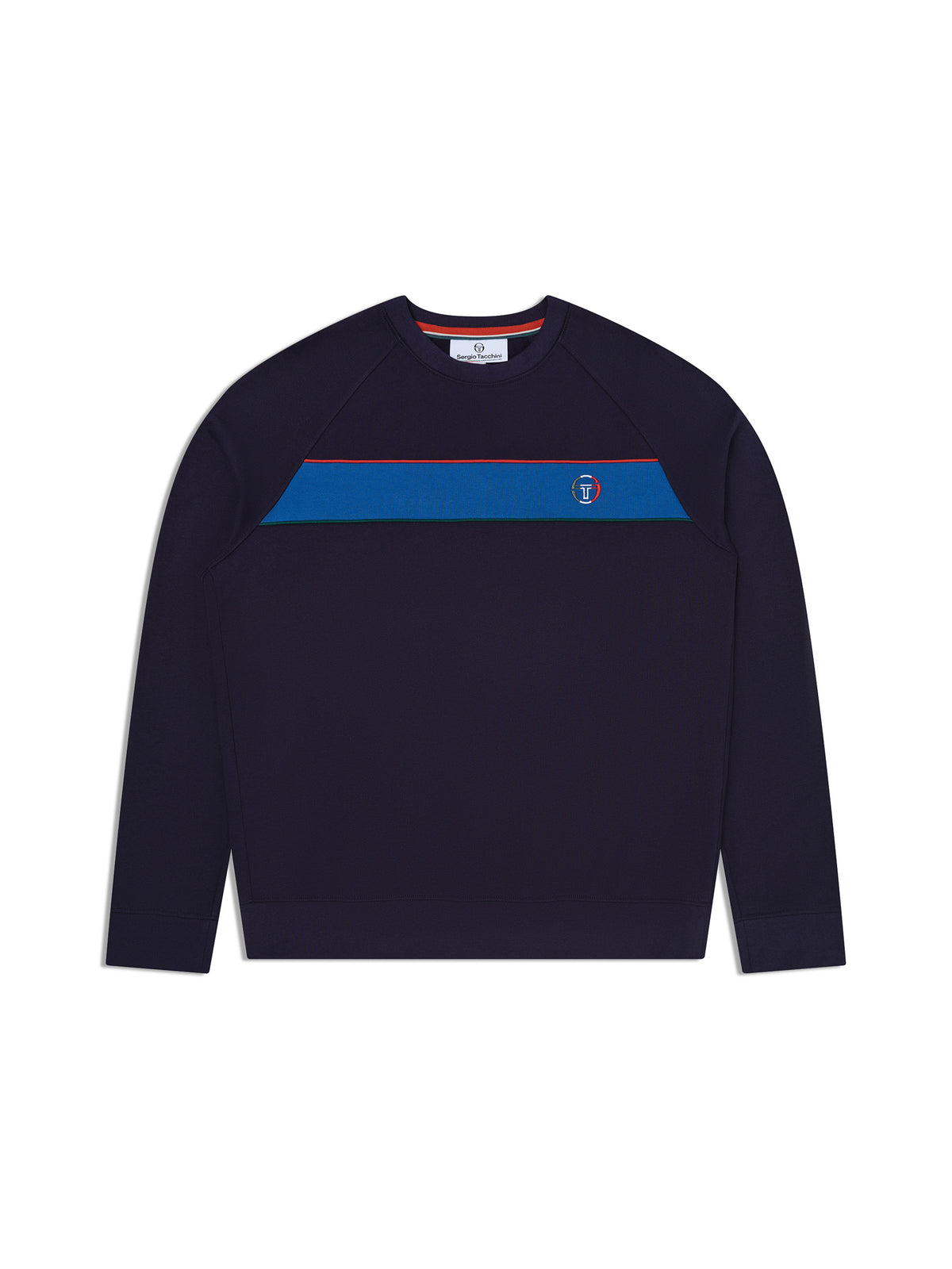 Tricolore Sweatshirt in Maritime Blue, view 2