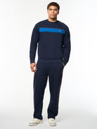 Tricolore Sweatshirt in Maritime Blue, view 3