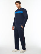 Tricolore Sweatshirt in Maritime Blue, view 4