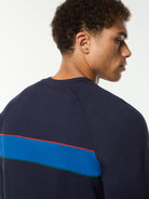 Tricolore Sweatshirt in Maritime Blue, view 6