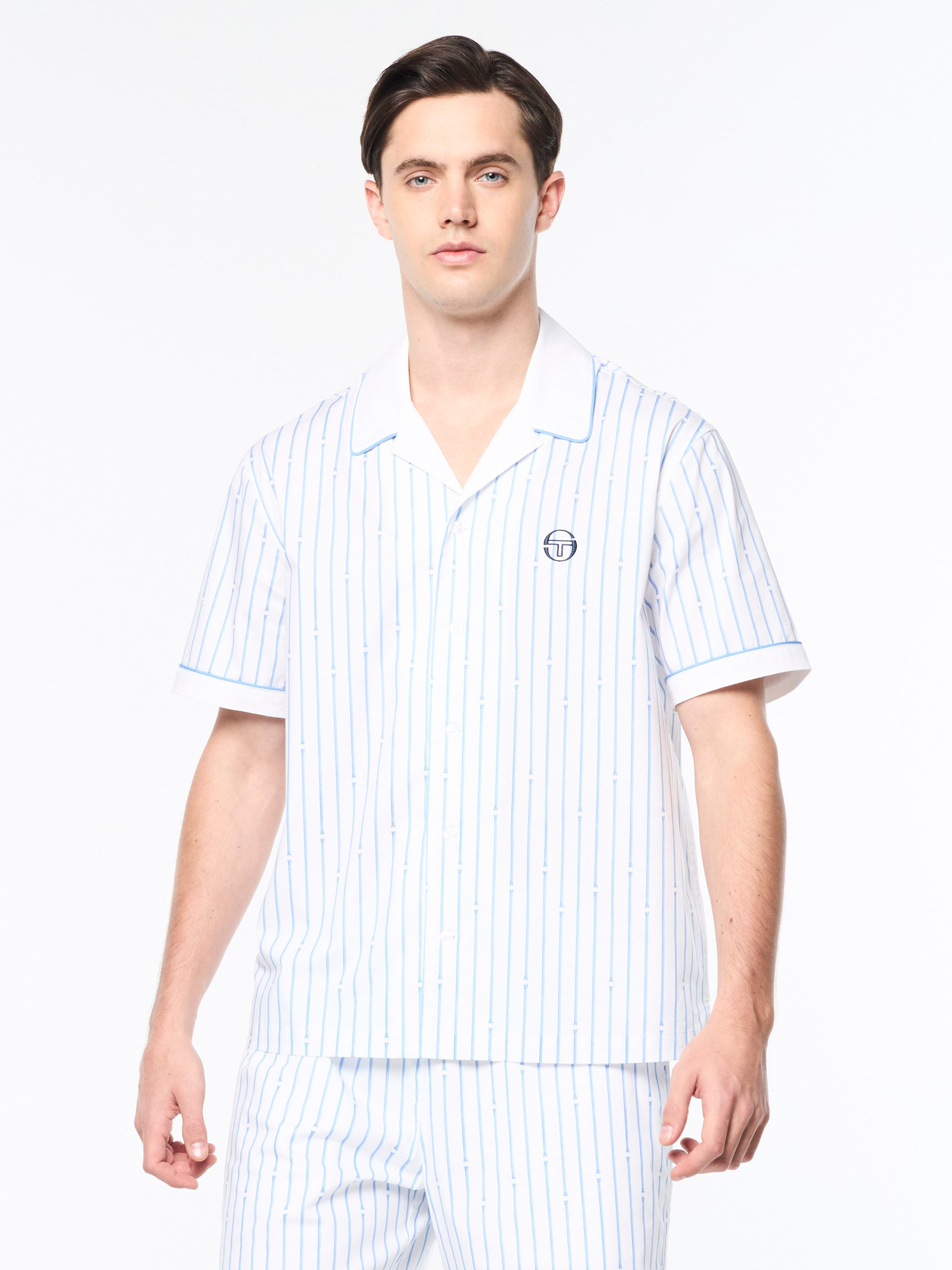 Colonna Cabana Shirt- Brilliant White – Sergio Tacchini