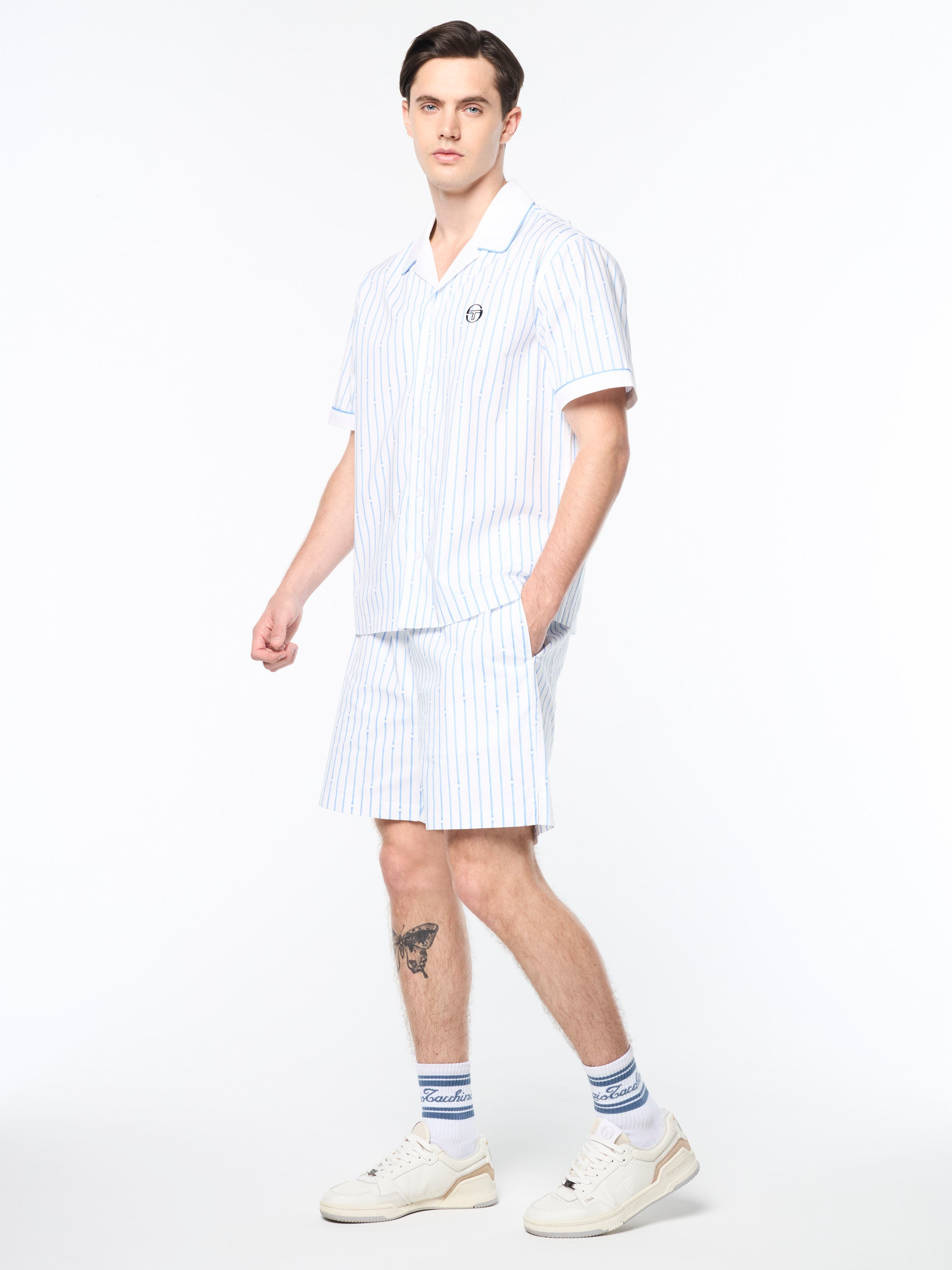 Colonna Cabana Shirt- Brilliant White – Sergio Tacchini