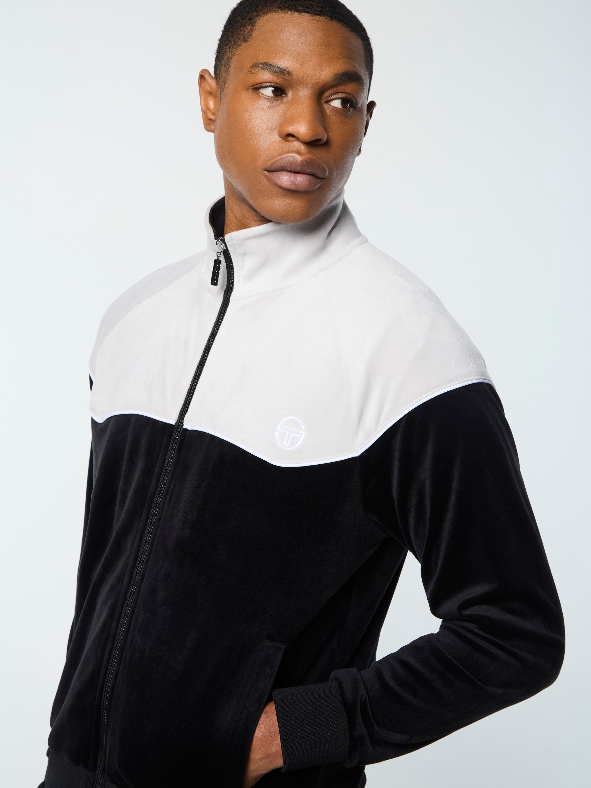 Cielo Velour Track Jacket- Black Beauty – Sergio Tacchini