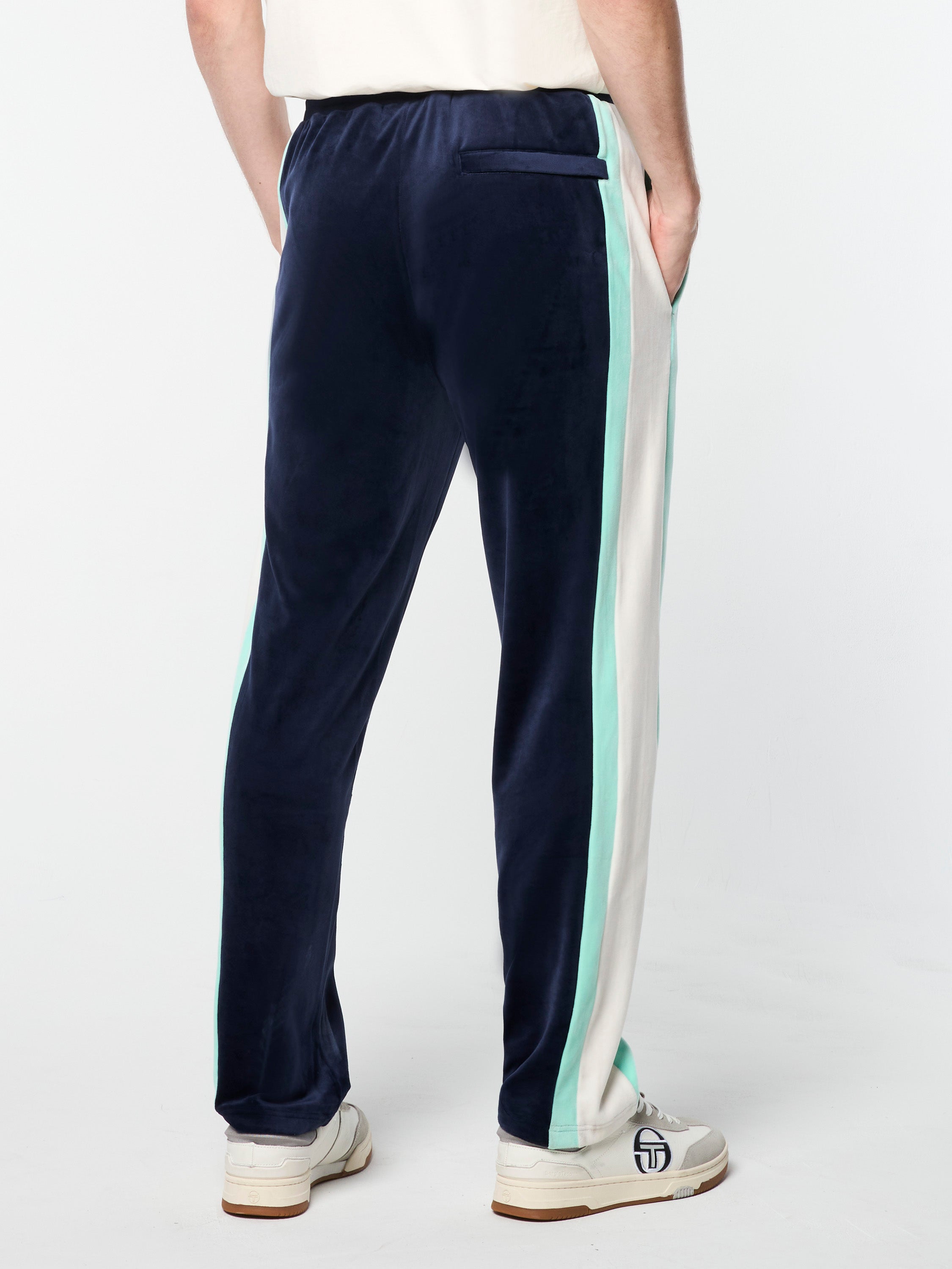 Lazaro Velour Track Pant- Maritime Blue – Sergio Tacchini