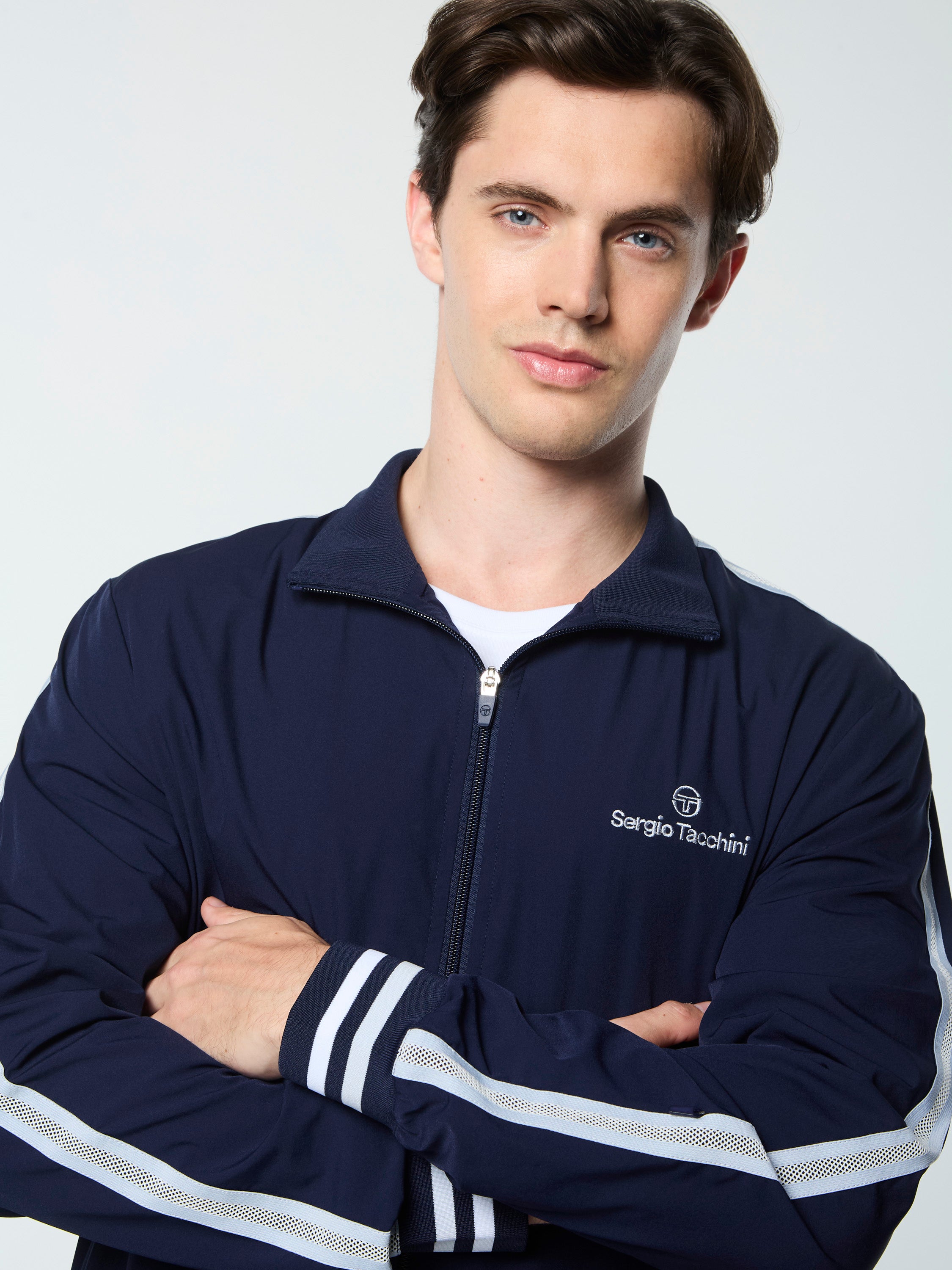Sergio Tacchini Ffct Boutique Paco Track Jacket- Maritime Blue