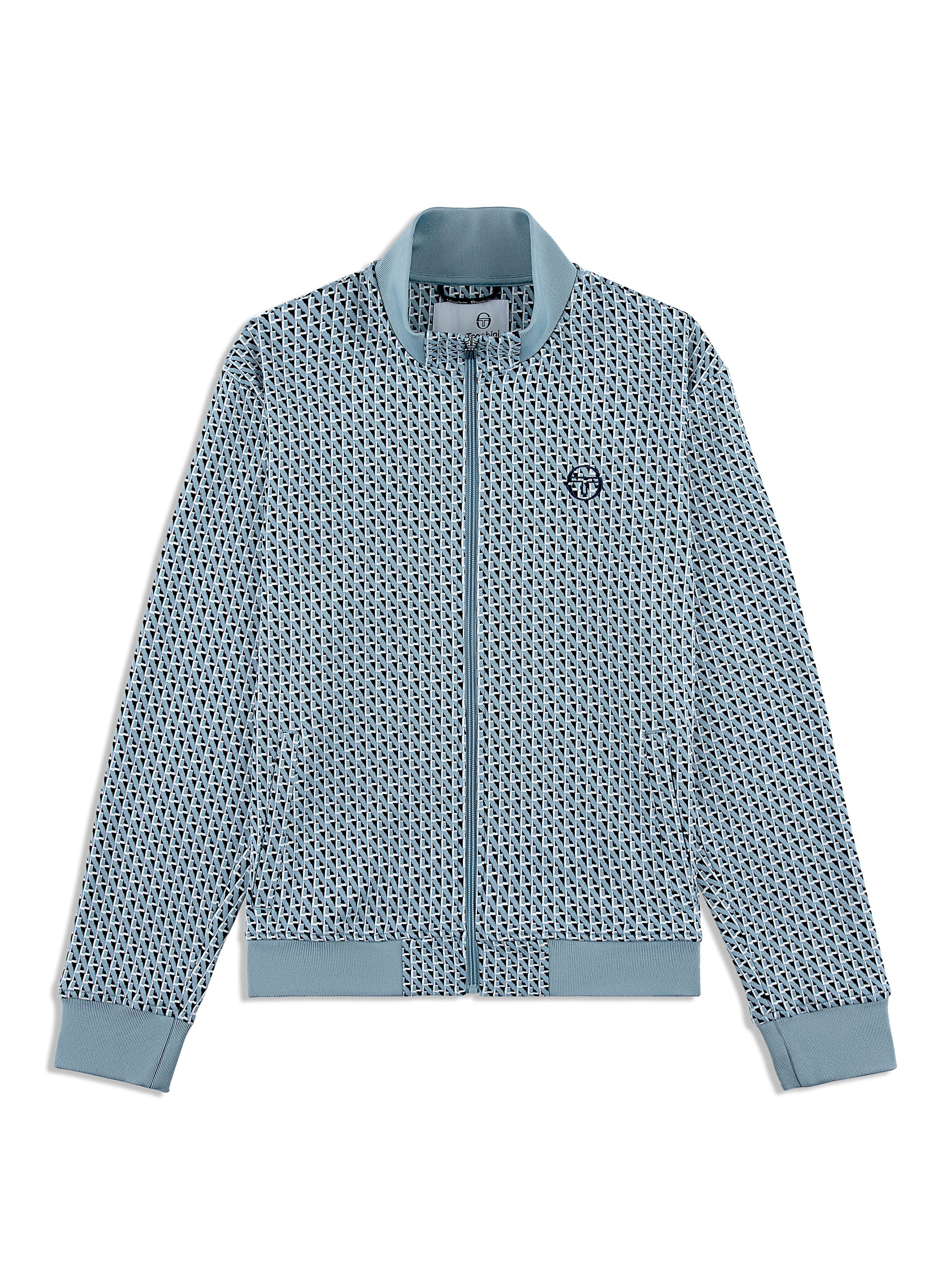 egonlab x sergio tacchini Elio 1/4 Zip Pullover- French Blue