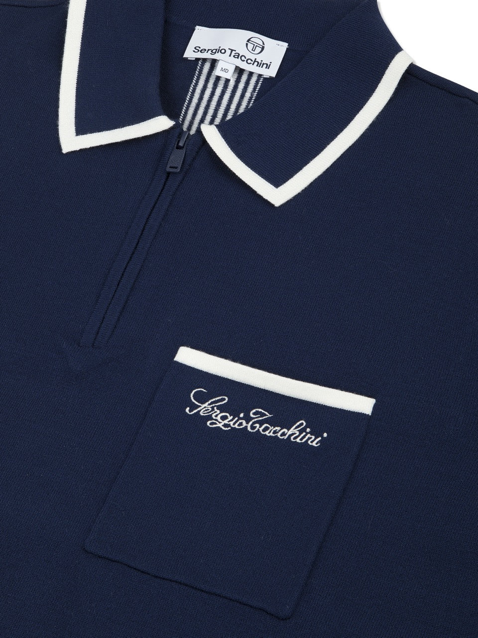 Enzo Knit Polo- Maritime Blue – Sergio Tacchini