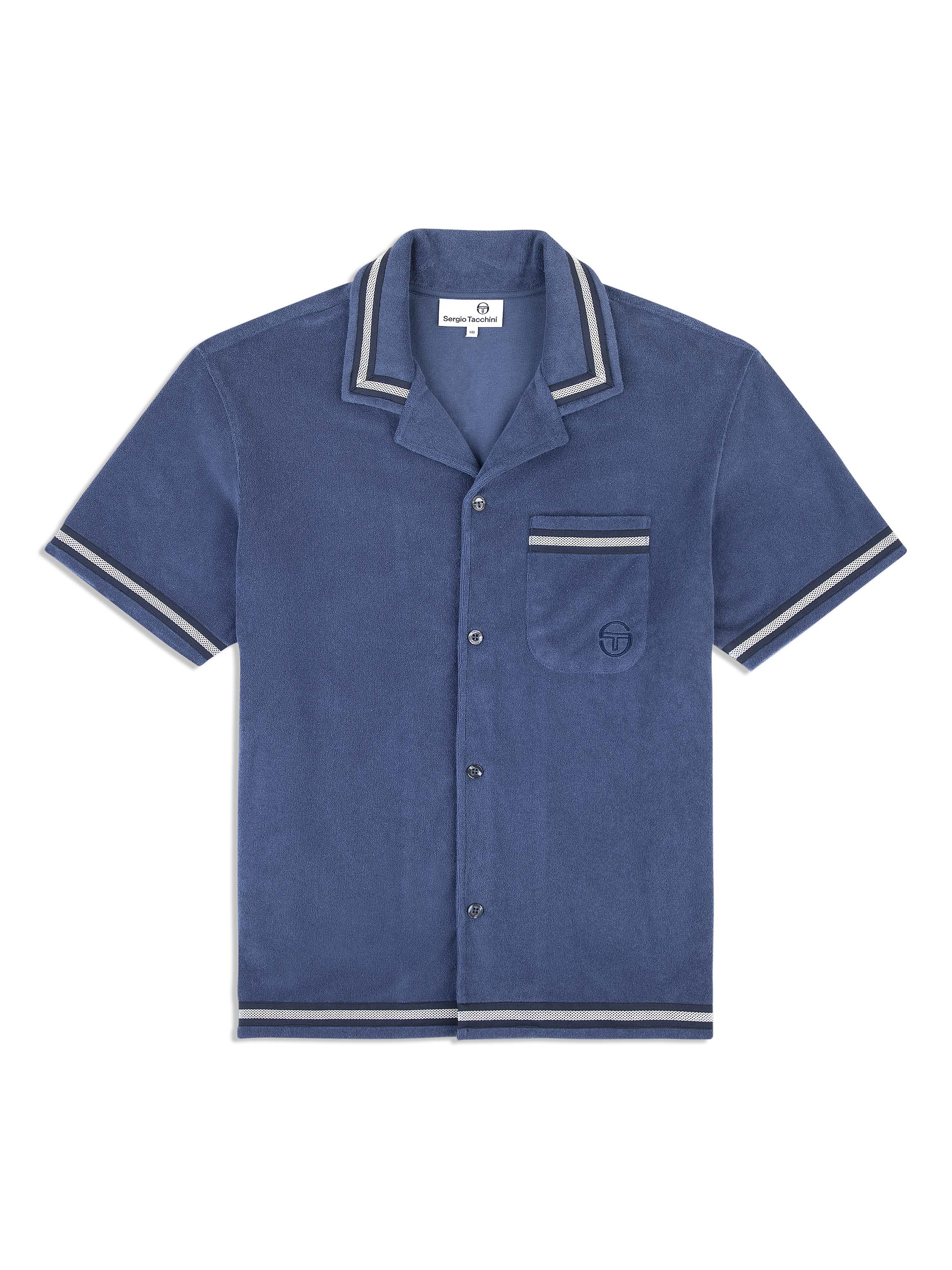 Vitus Terry Cabana Shirt- Blue Indigo – Sergio Tacchini