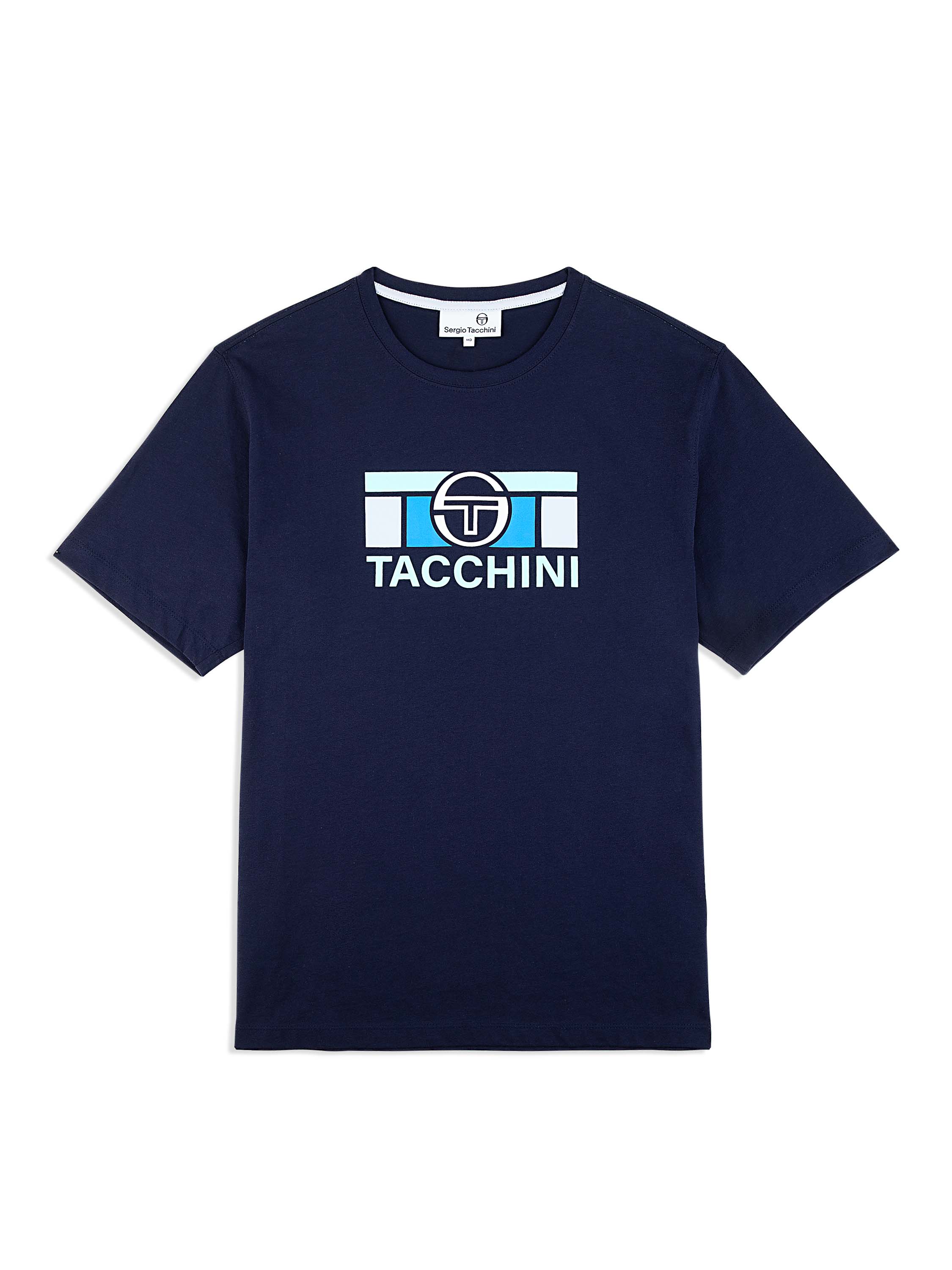 Sergio Tacchini Grello T シャツ マリタイム ブルー Marca T-Shirt- Maritime Blue – Sergio Tacchini