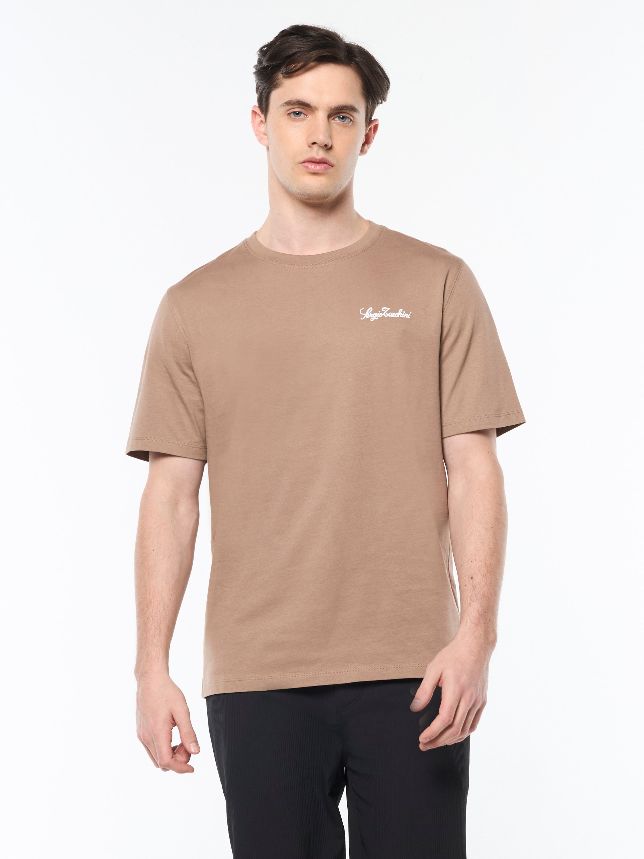 Mossa T-Shirt- Taupe Grey – Sergio Tacchini Mossa T-Shirt- Taupe Grey – Sergio Tacchini