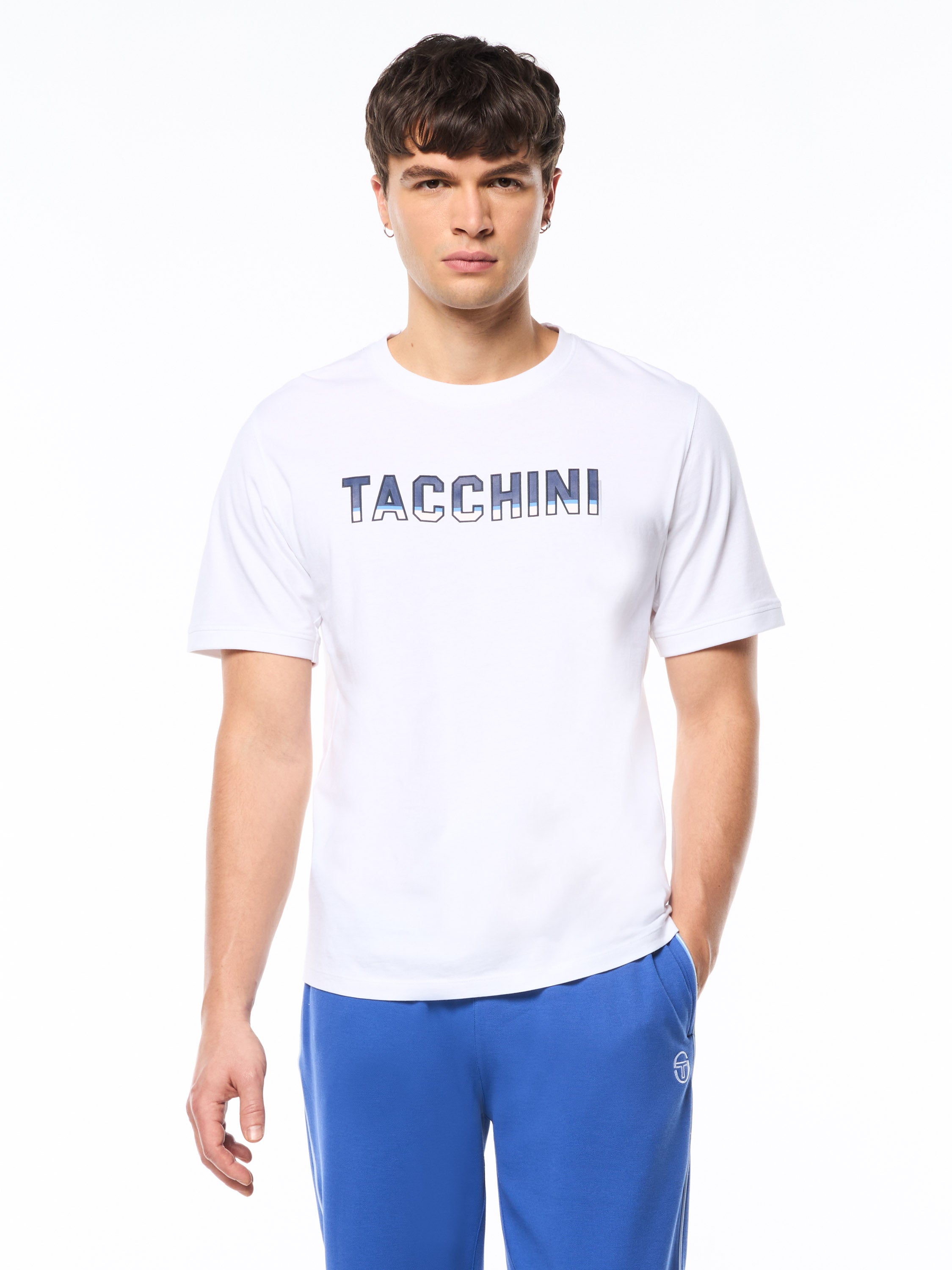 Strisce T-Shirt in Brilliant White
