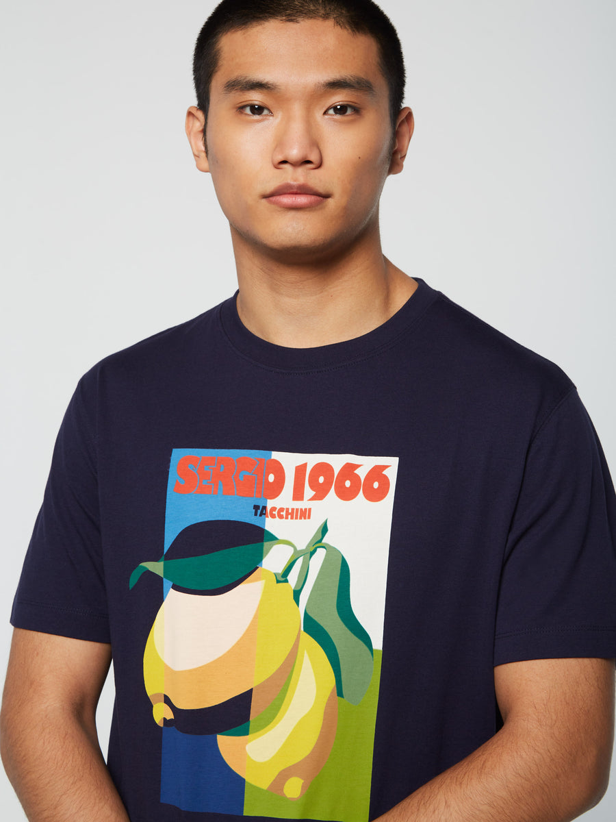 Limone TShirt Maritime Blue Sergio Tacchini